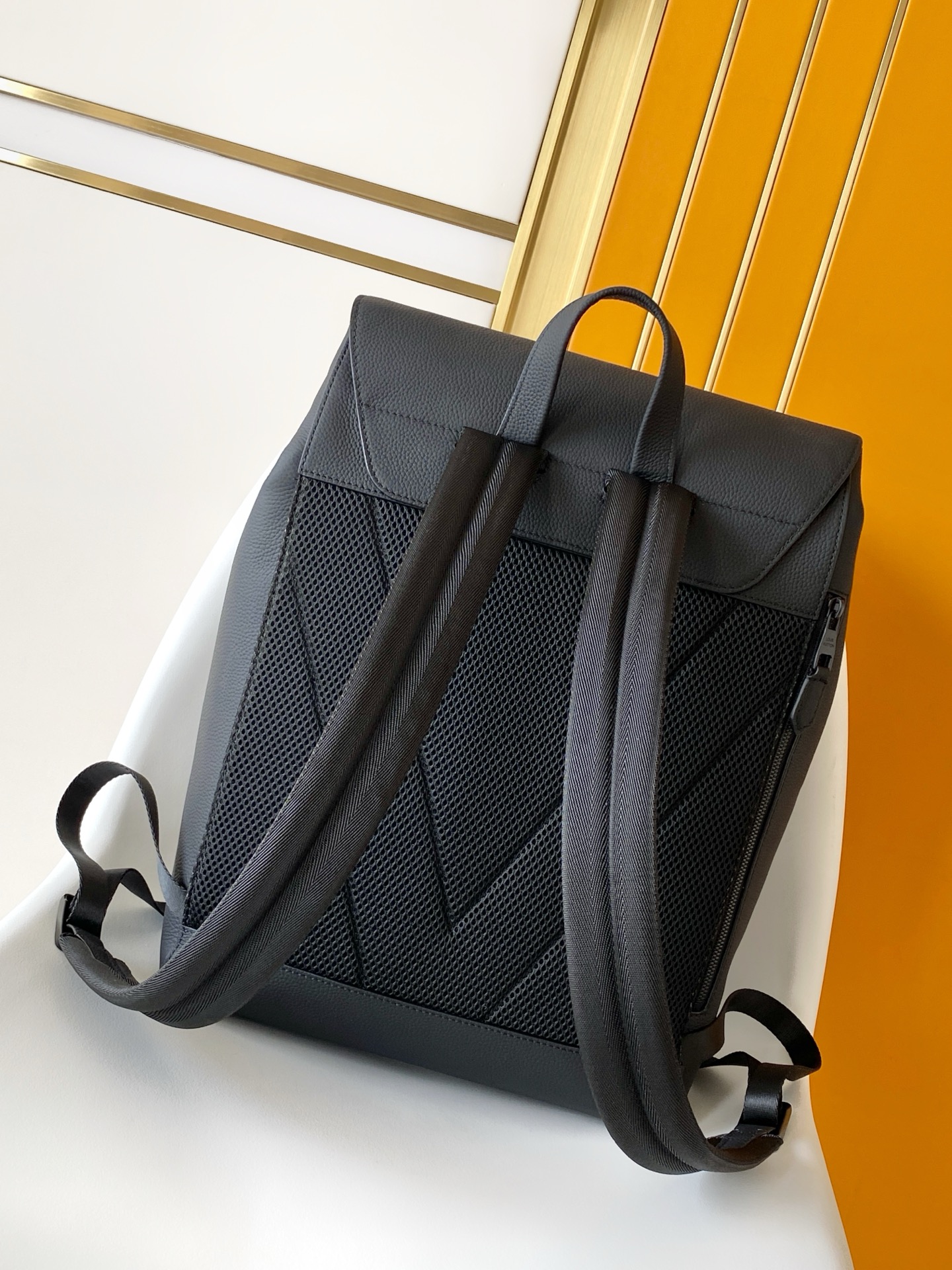 Louis Vuitton Backpack Cow Leather Black M-l-s