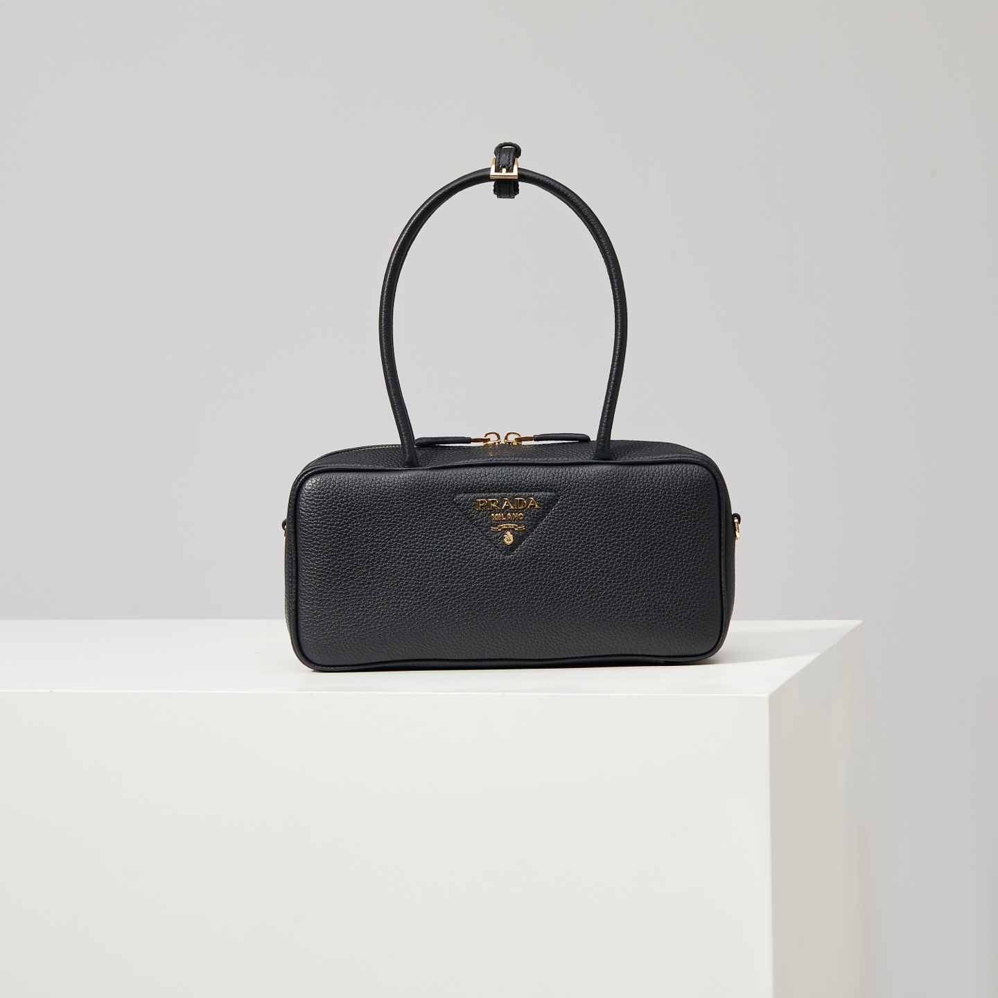 Prada Tote Bag Cow Leather Black M