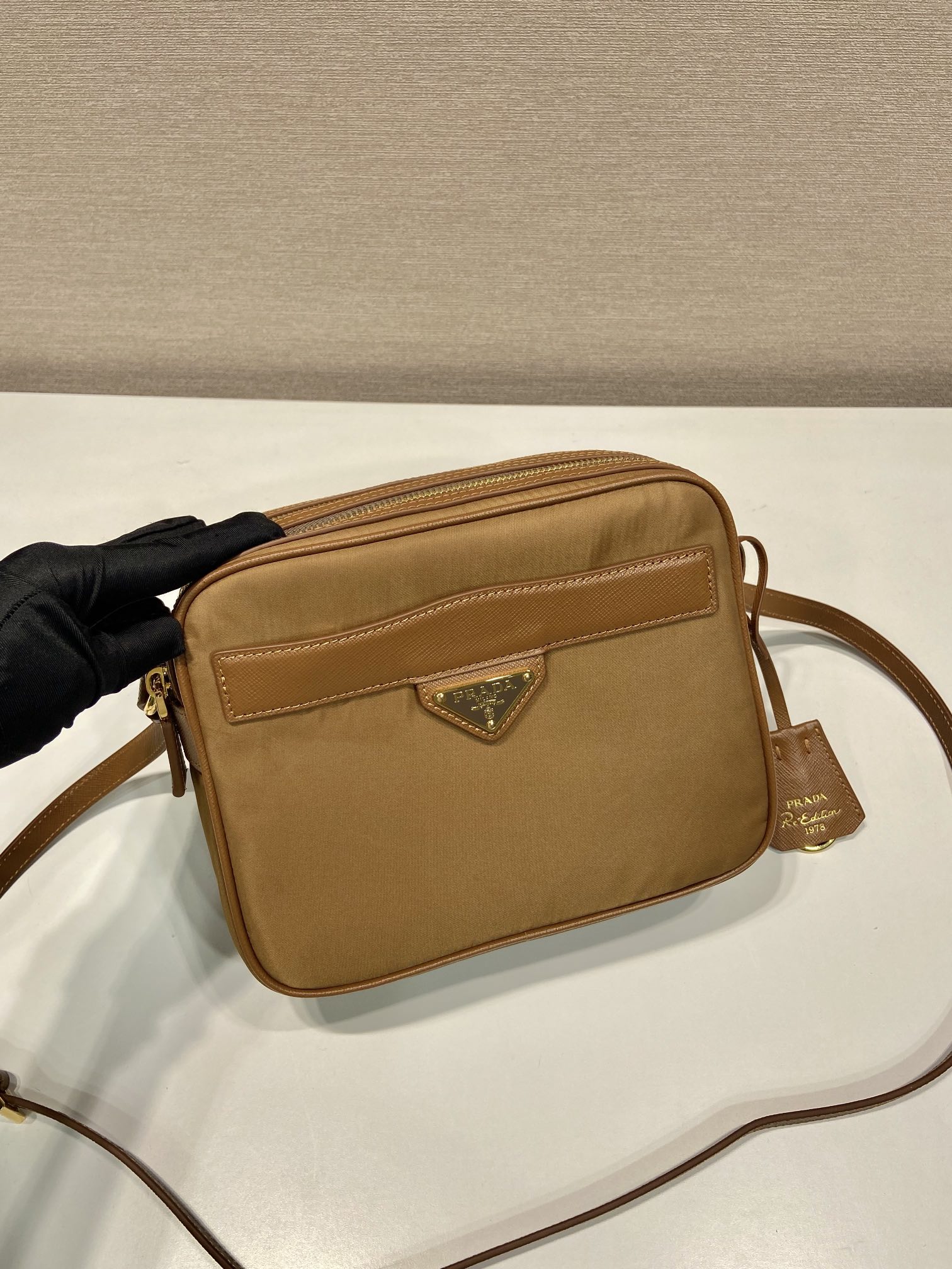 Prada Shoulder Bag Cow Leather M-s