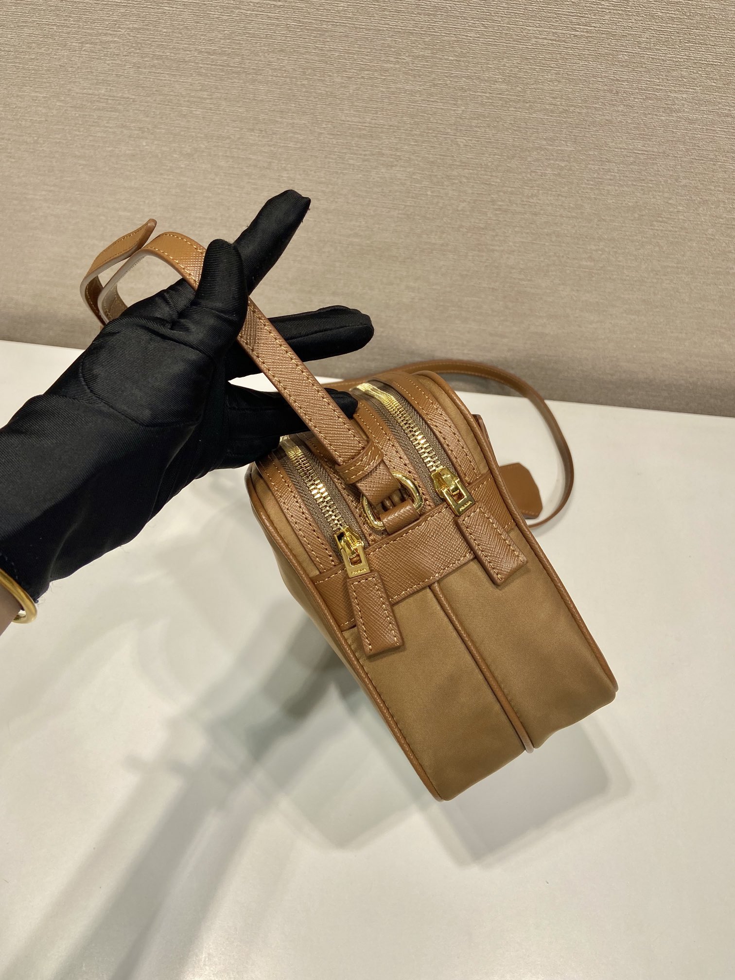 Prada Shoulder Bag Cow Leather M-s