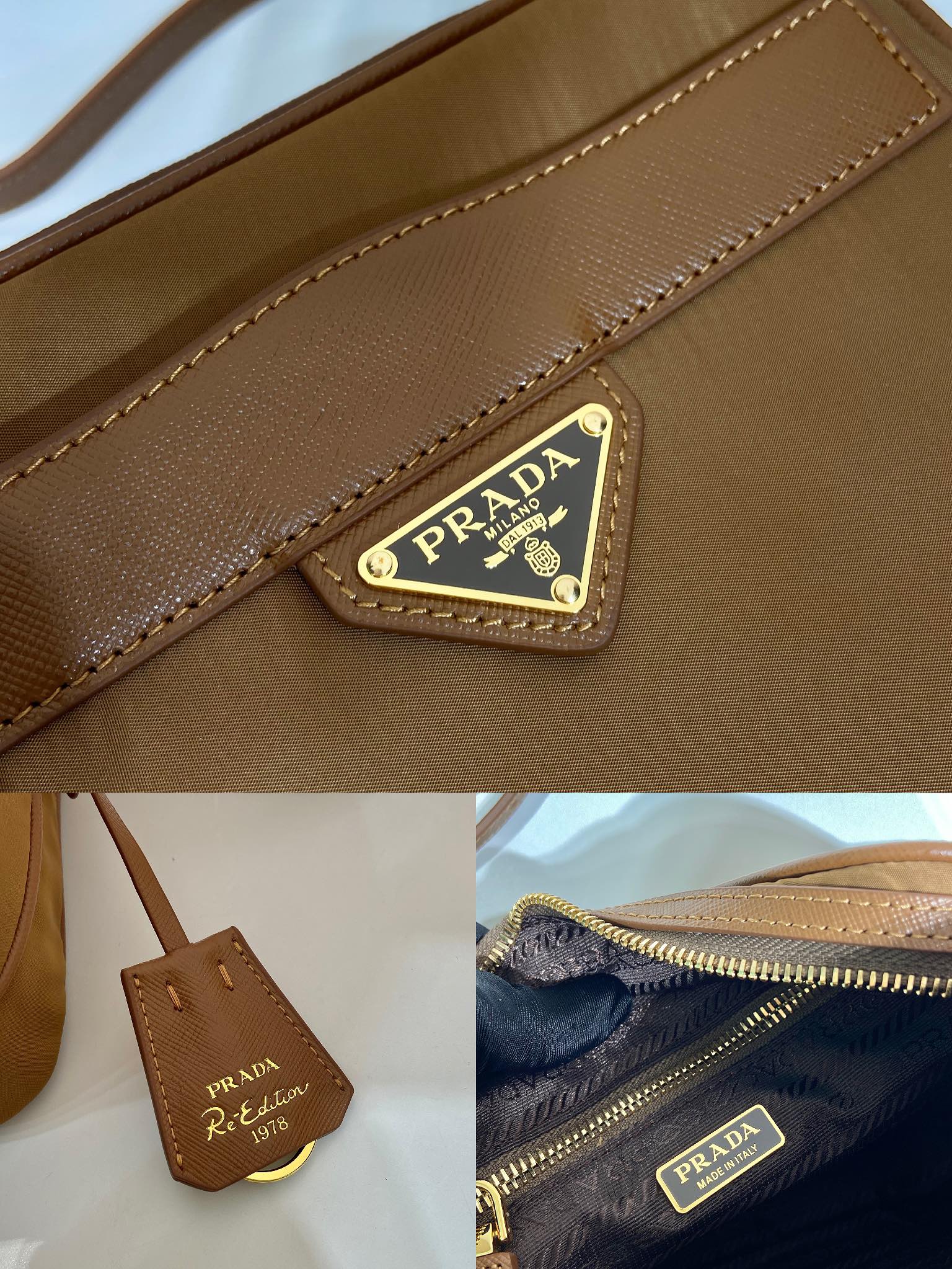 Prada Shoulder Bag Cow Leather M-s