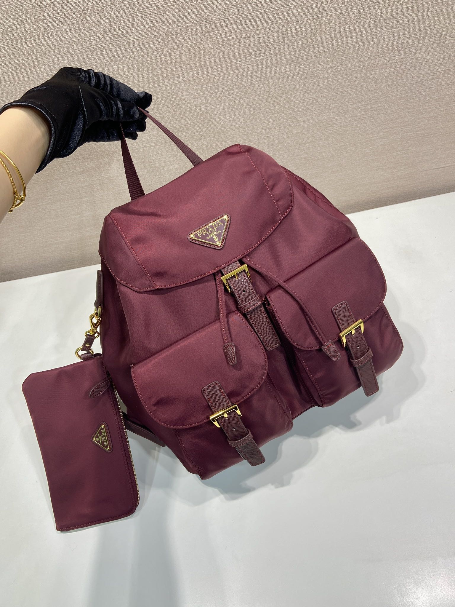 Prada Backpack Nylon 15cm-s