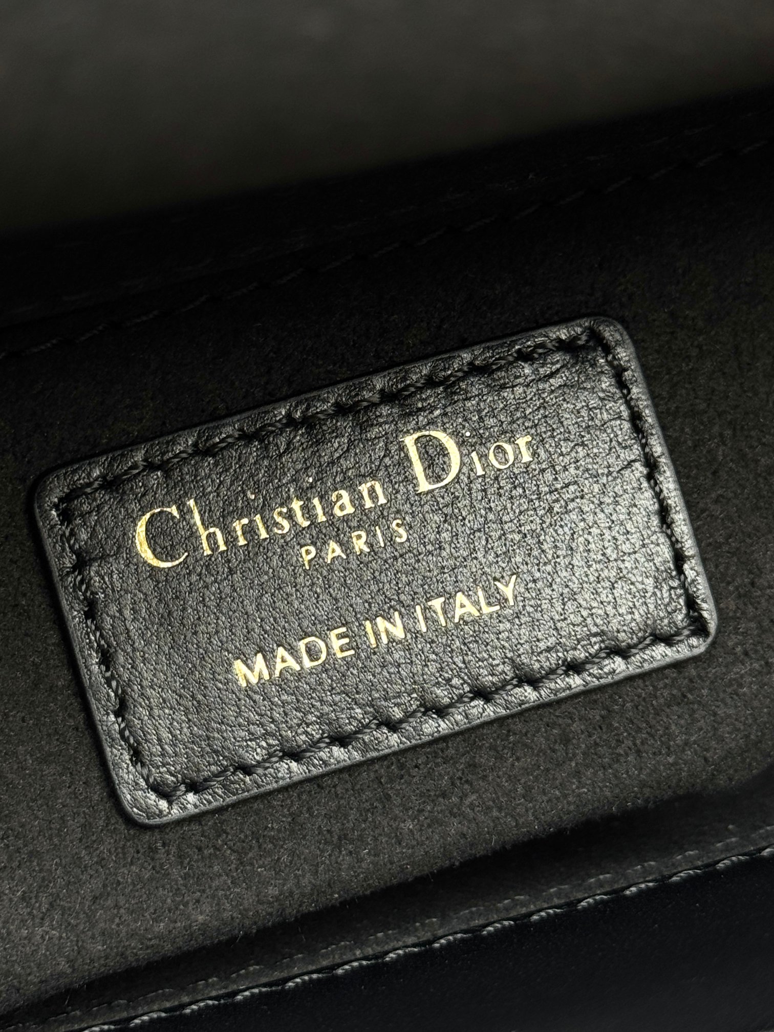 Dior Basic Bag Cow Leather Black M