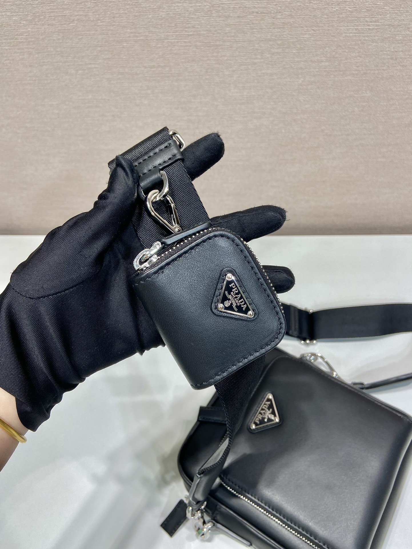 Prada Shoulder Bag Nylon M-l