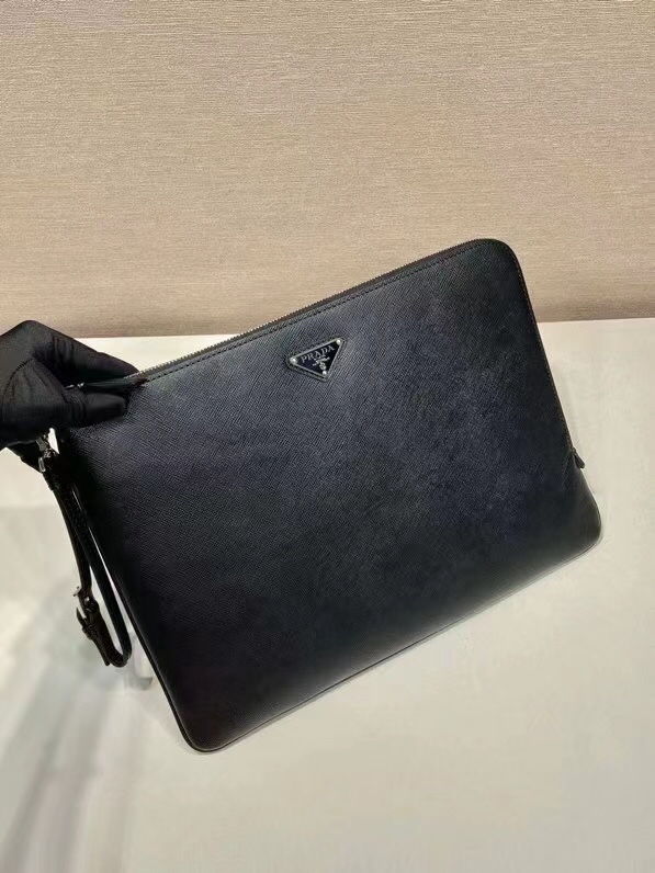 Male Clutch Bag Cow Leather 25cm