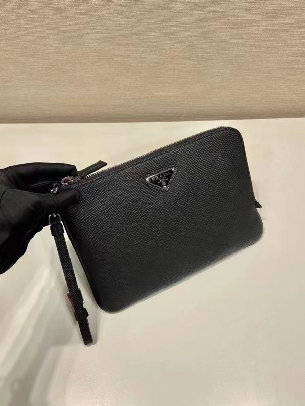 Male Clutch Bag Cow Leather 17cm