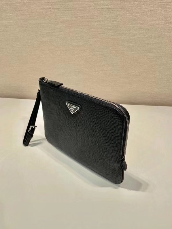 Male Clutch Bag Cow Leather 17cm