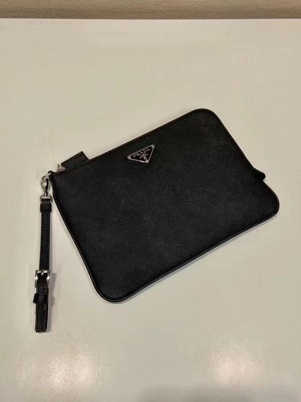 Male Clutch Bag Cow Leather 17cm