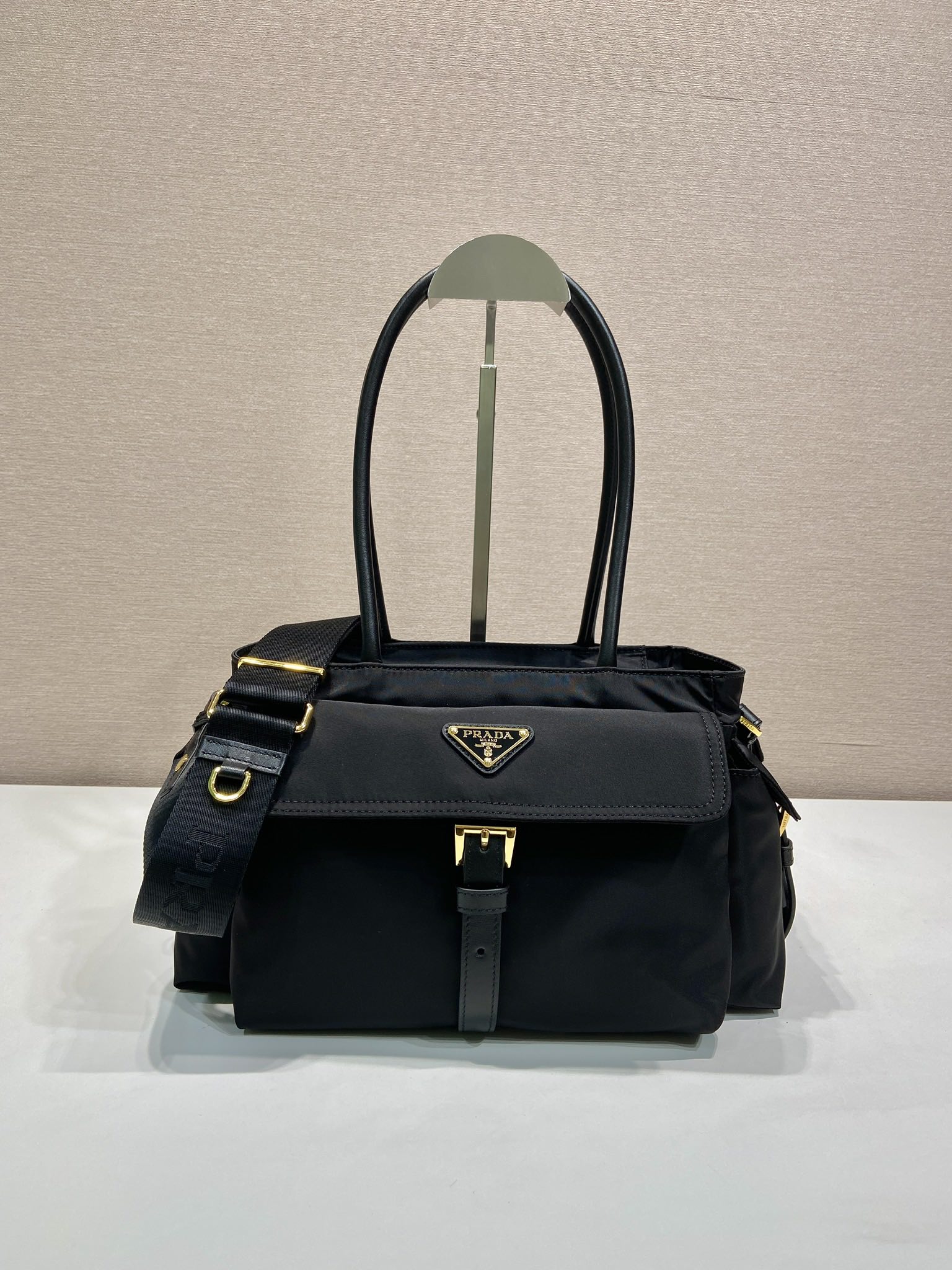 Prada Tote Bag Cow Leather 11cm