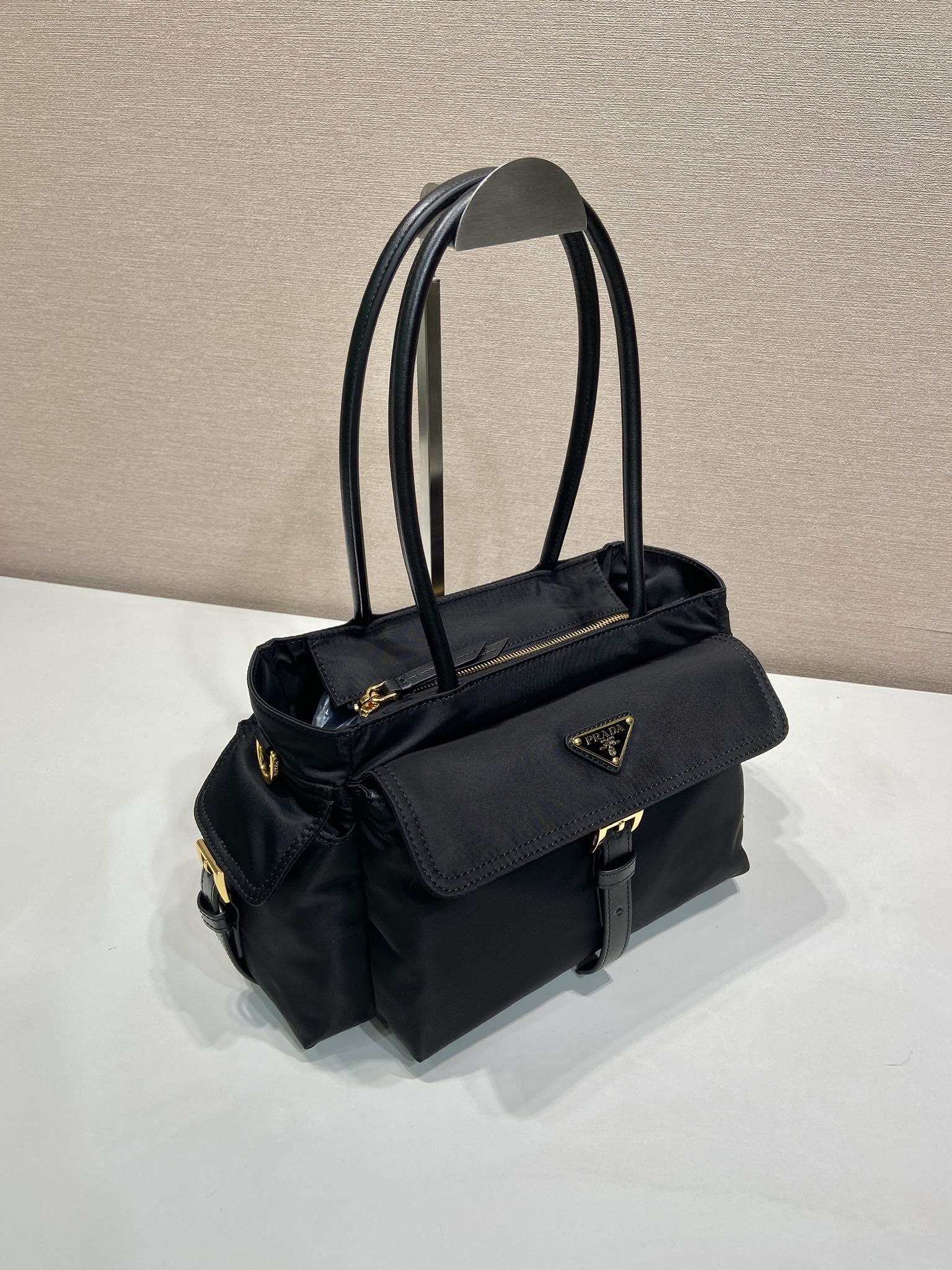 Prada Tote Bag Cow Leather 11cm