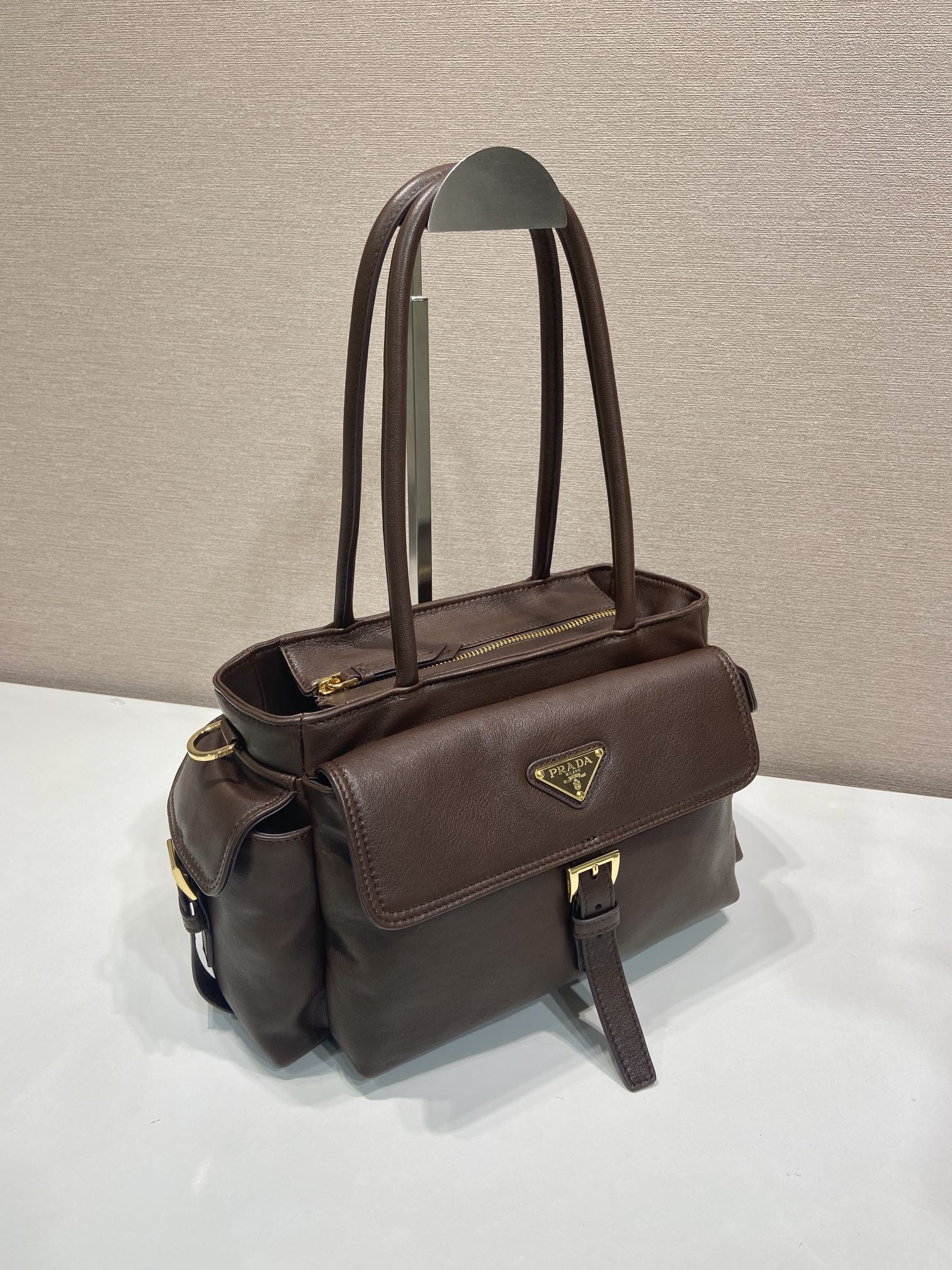 Prada Tote Bag Sheepskin 11cm