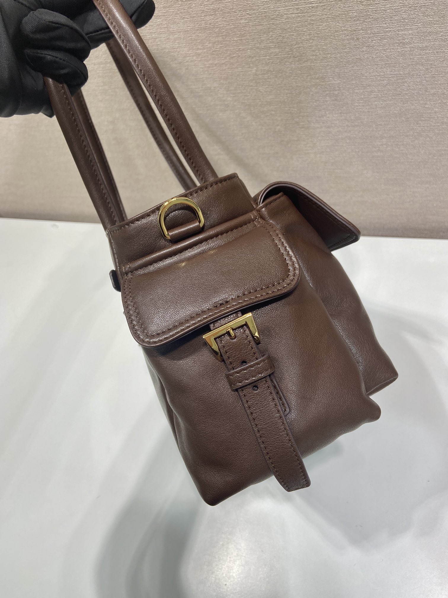 Prada Tote Bag Sheepskin 11cm