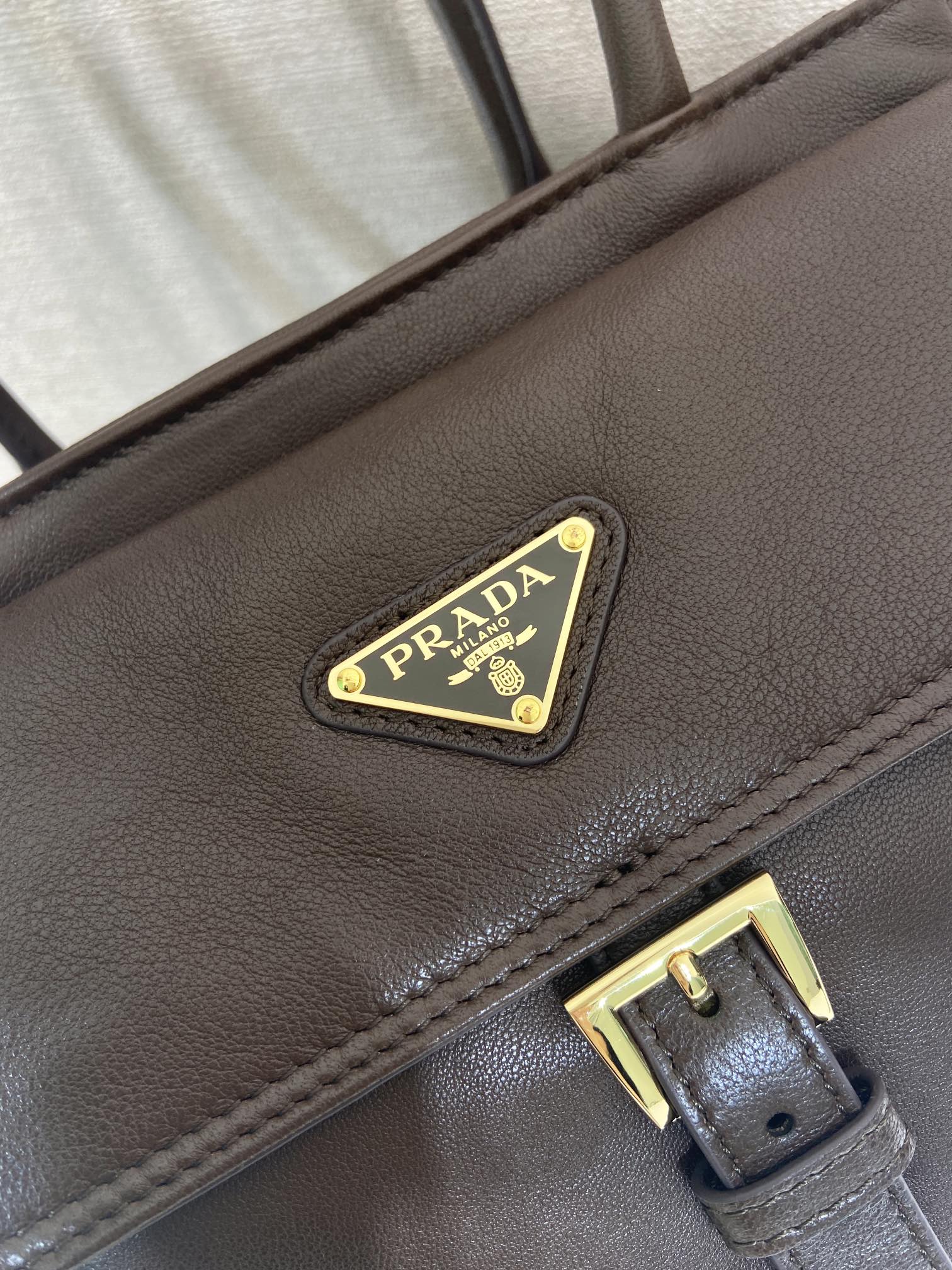 Prada Tote Bag Sheepskin 11cm