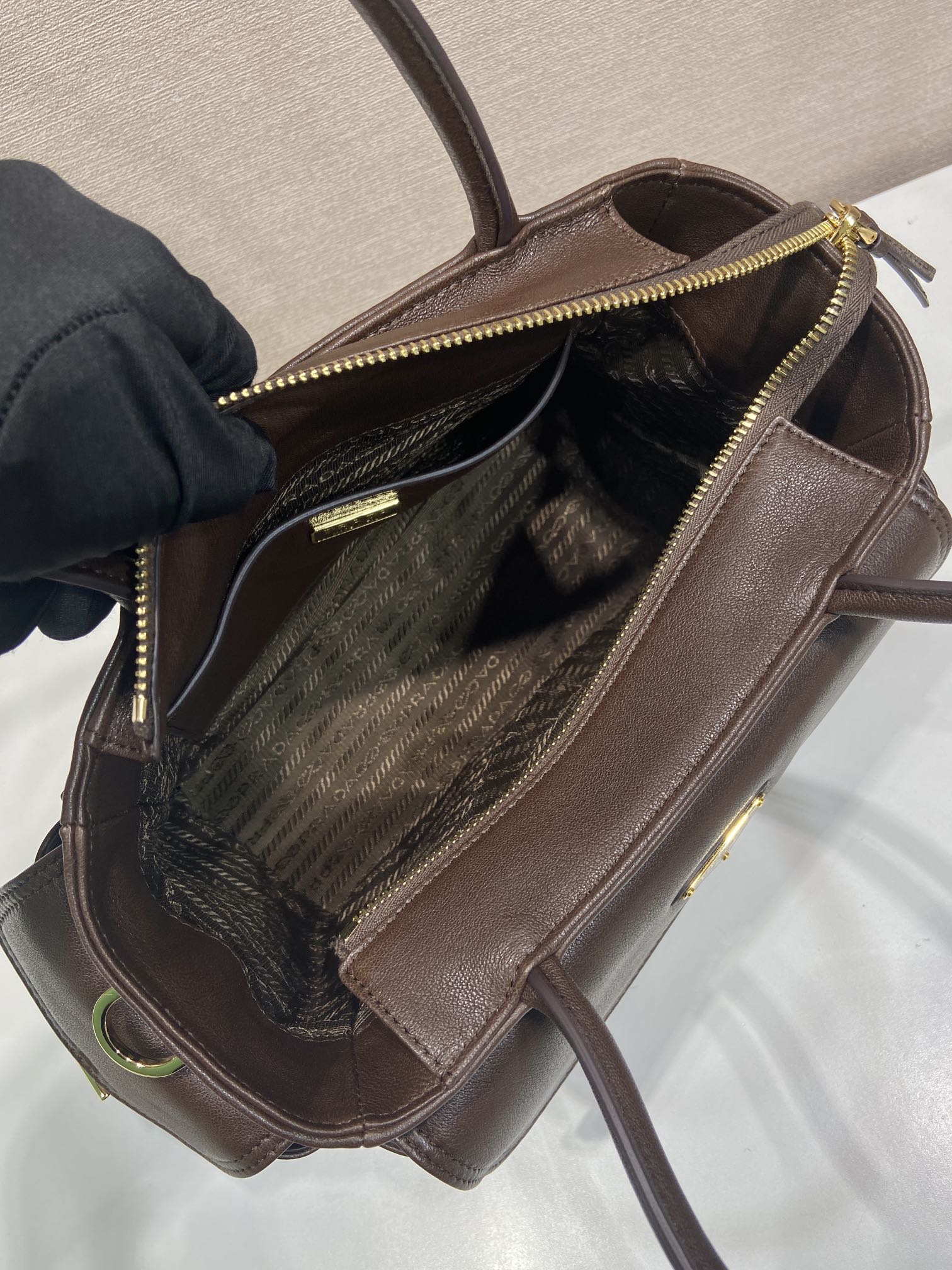 Prada Tote Bag Sheepskin 11cm