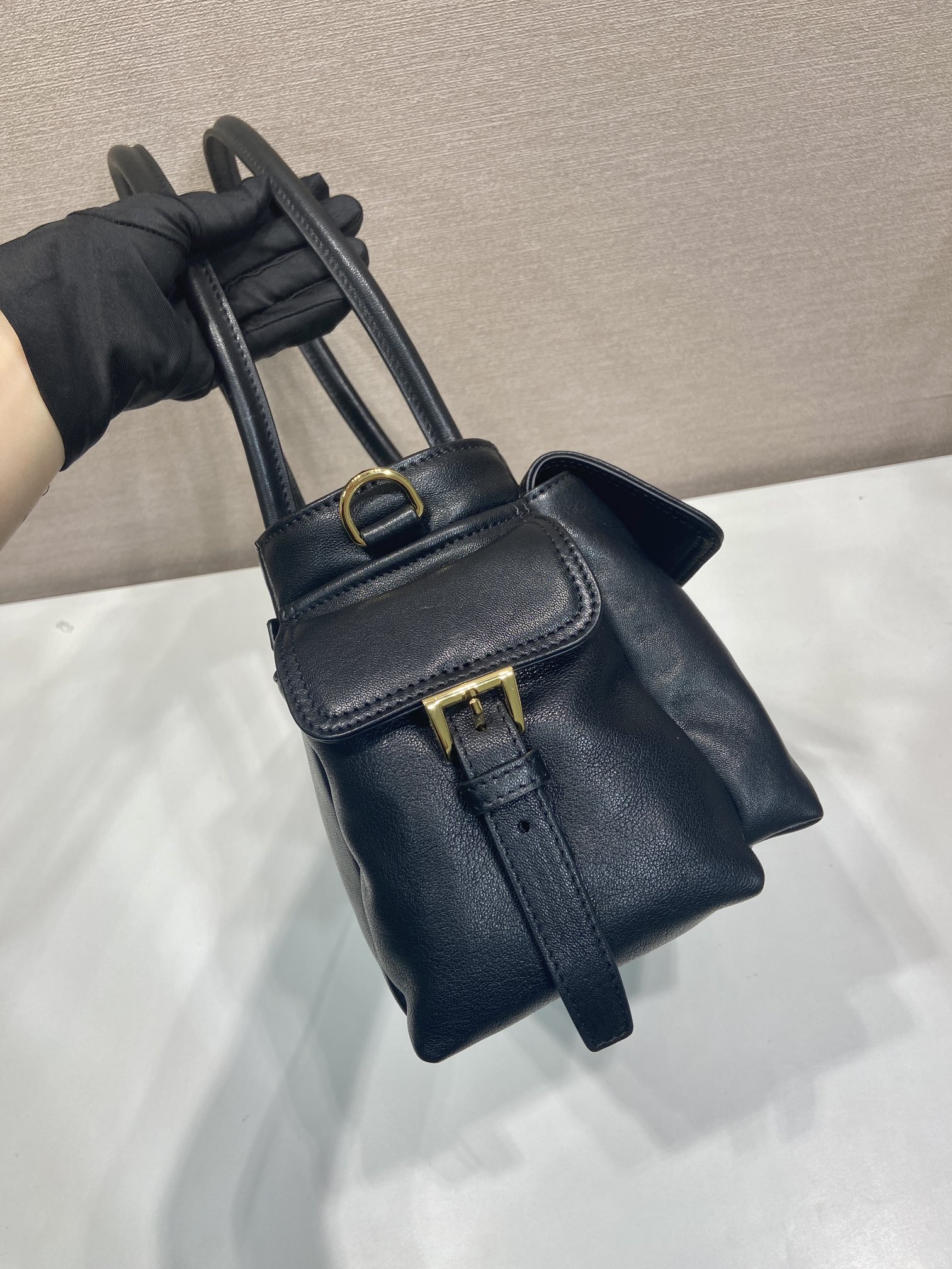 Prada Tote Bag Sheepskin 11cm