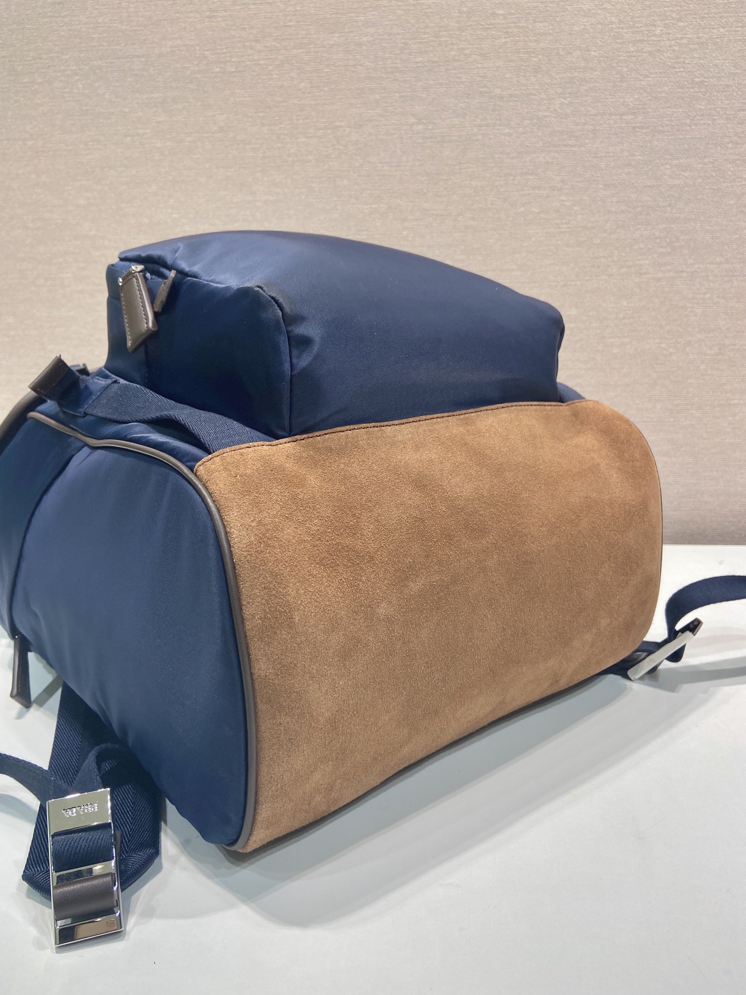 Prada Shoulder Bag Cow Leather 17cm