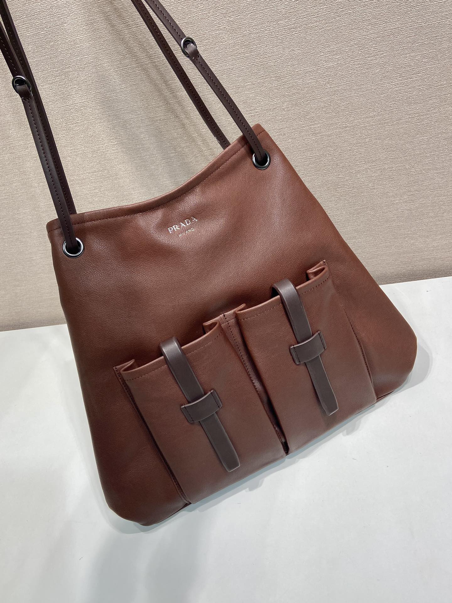 Prada Tote Bag Cow Leather 33cm