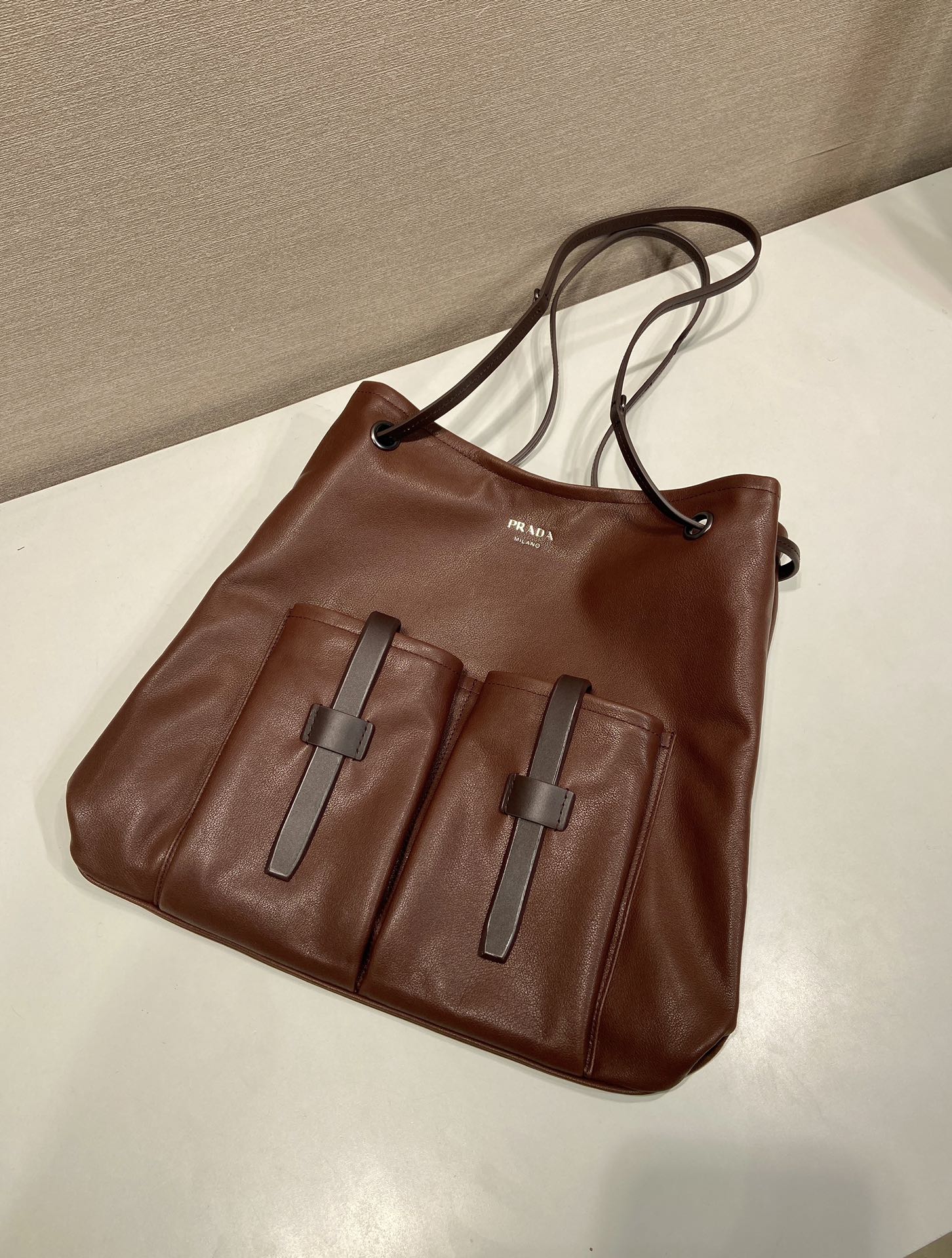 Prada Tote Bag Cow Leather 33cm