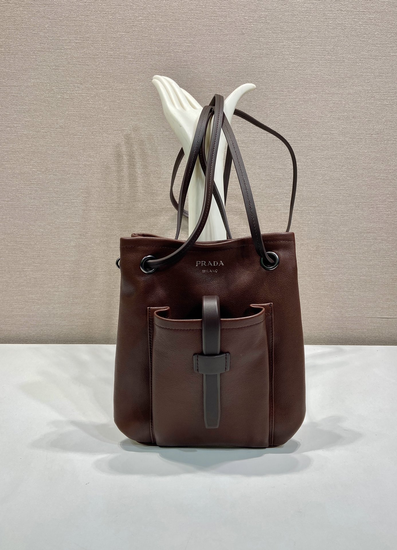 Prada Tote Bag Cow Leather 24cm