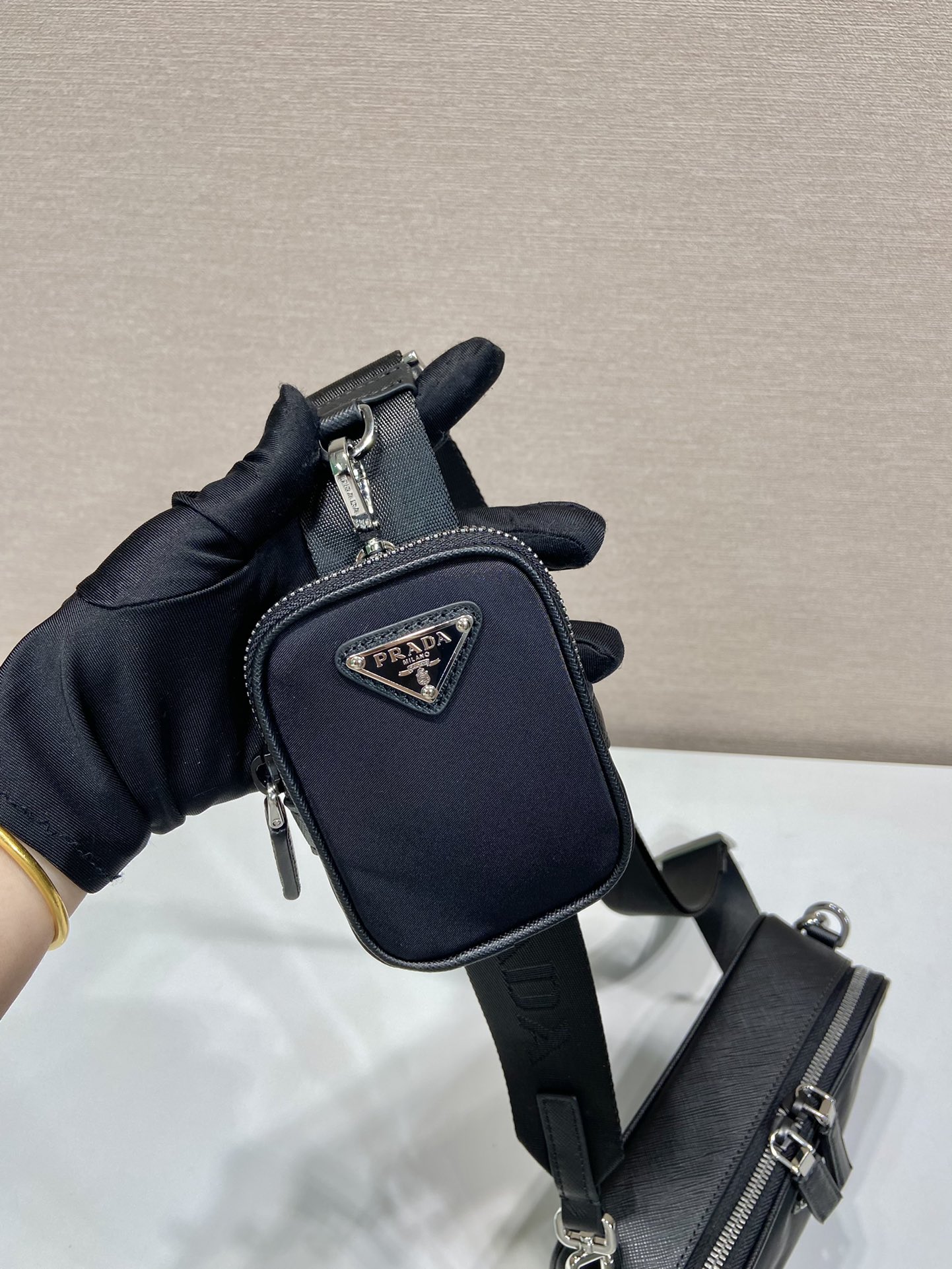 Prada Messenger Bag Cow Leather M