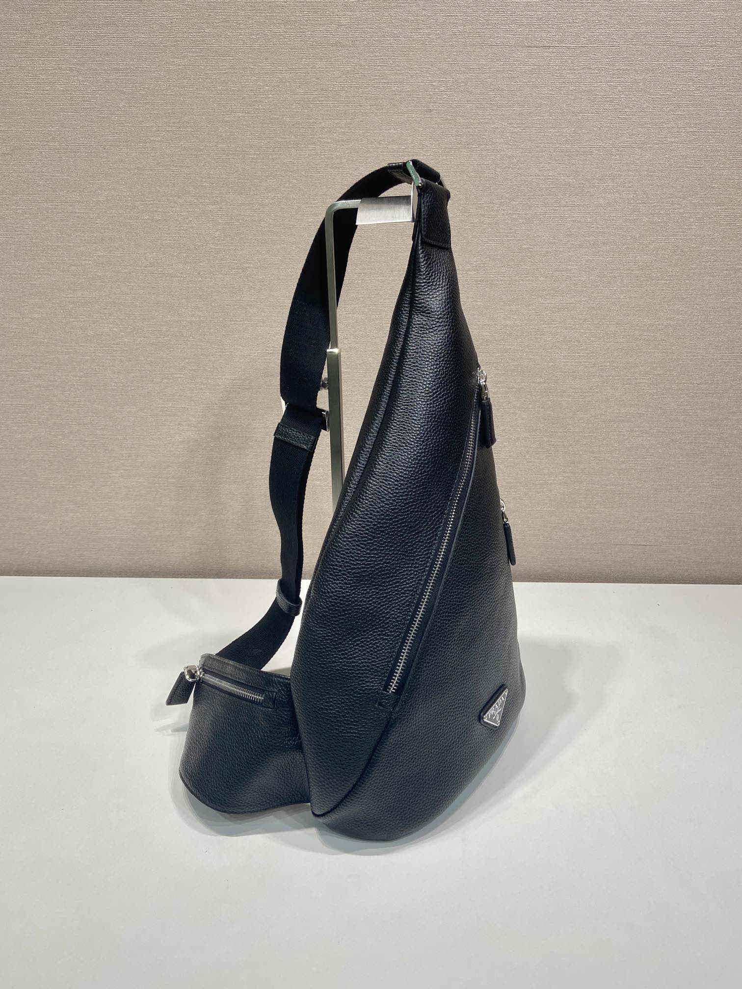 Prada Male Shoulder Bag Cow Leather 10cm