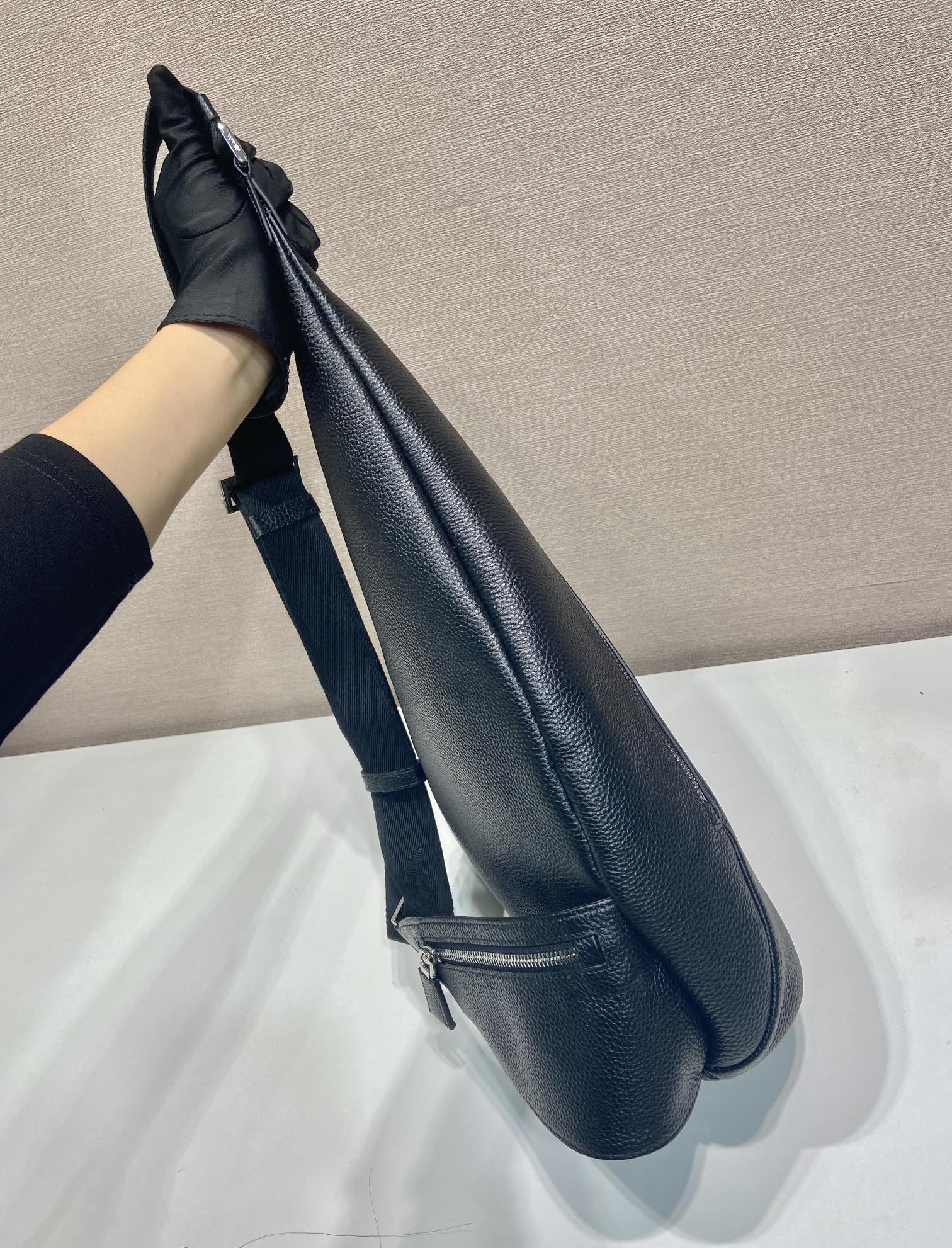 Prada Male Shoulder Bag Cow Leather 10cm