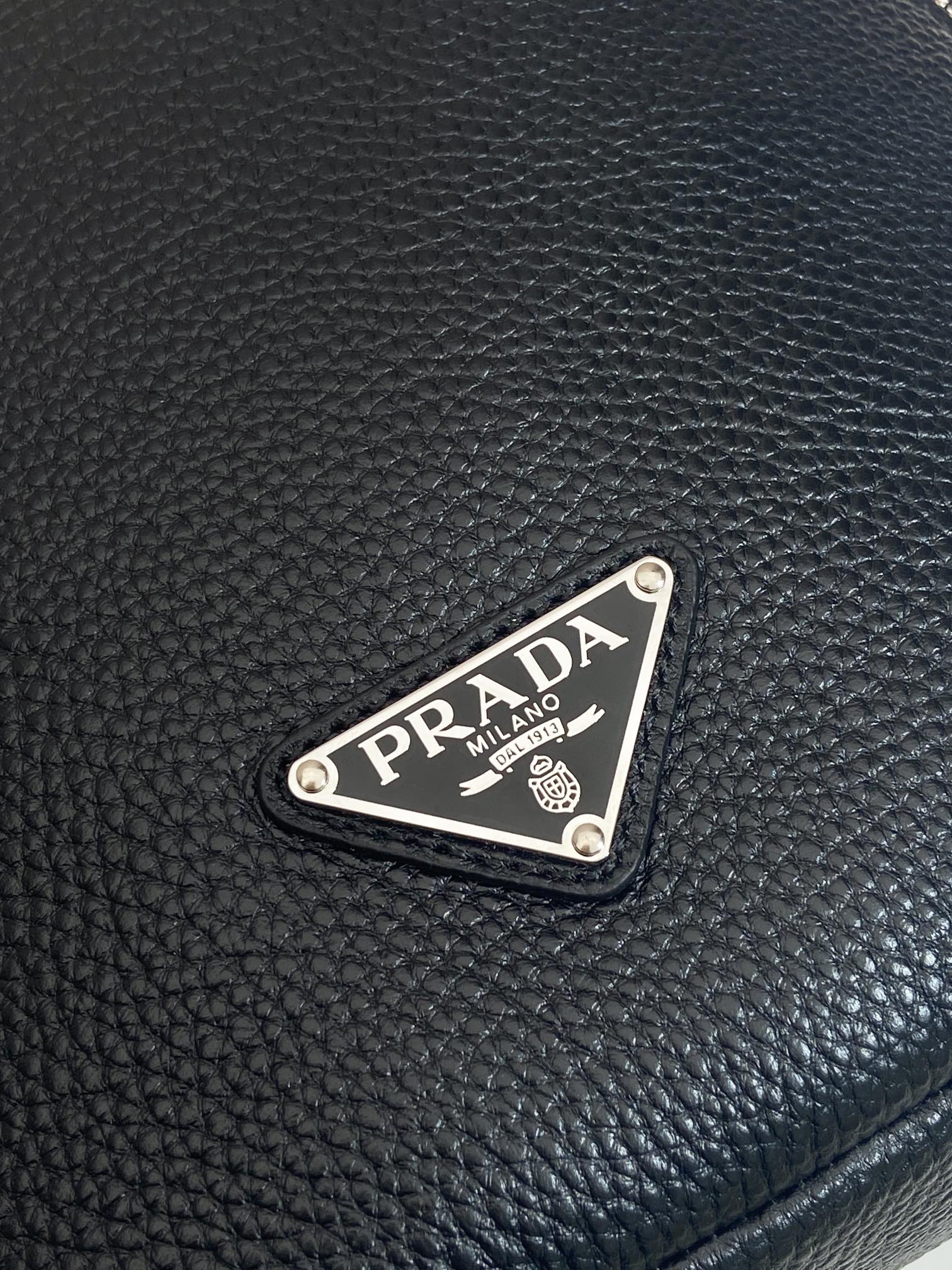 Prada Male Shoulder Bag Cow Leather 10cm