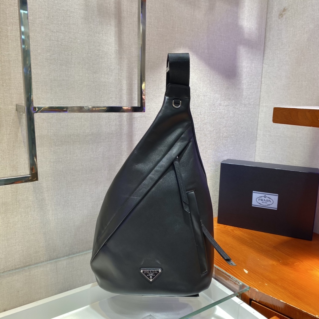 Prada Male Shoulder Bag Cow Leather 10cm