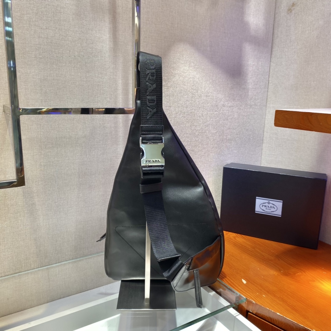 Prada Male Shoulder Bag Cow Leather 10cm