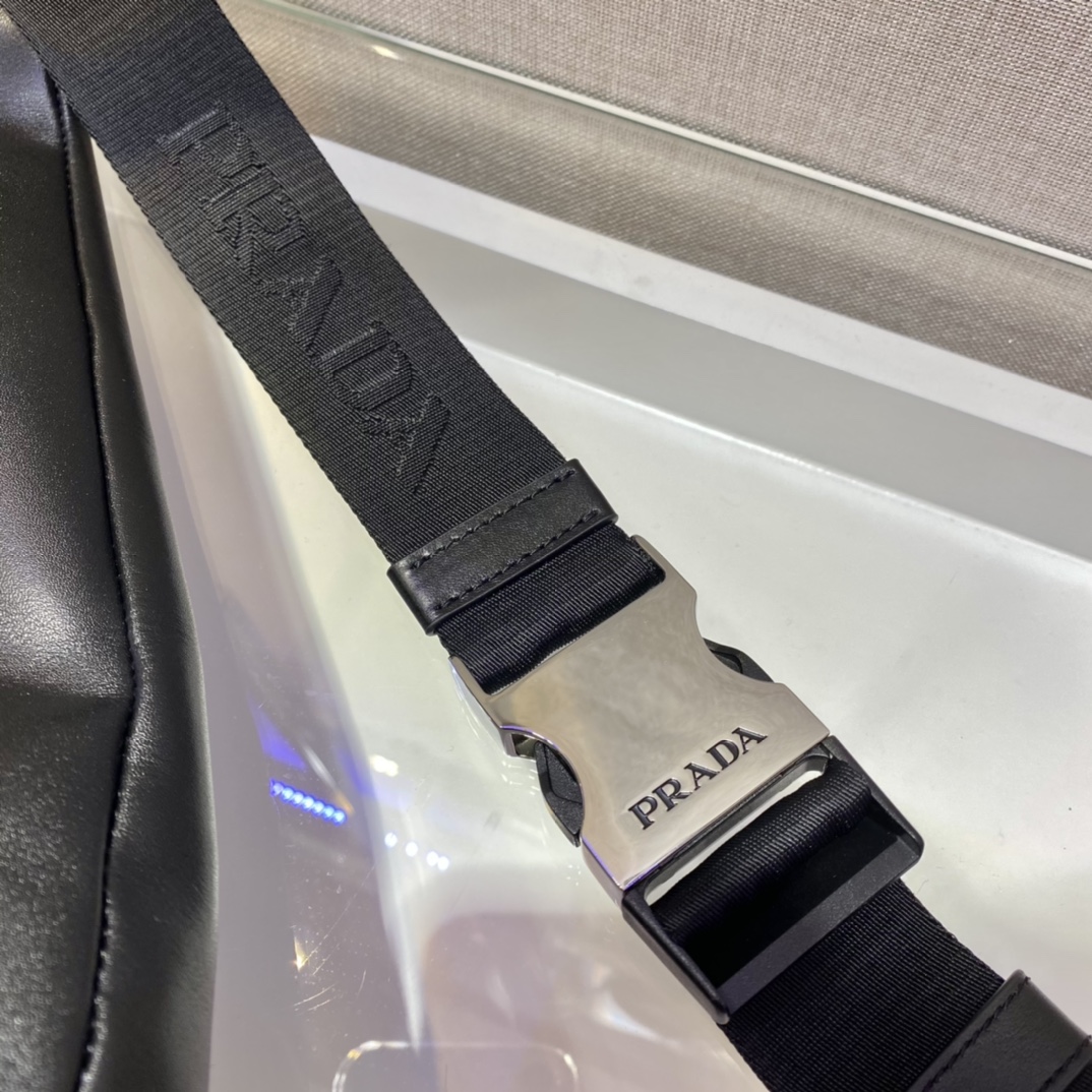 Prada Male Shoulder Bag Cow Leather 10cm