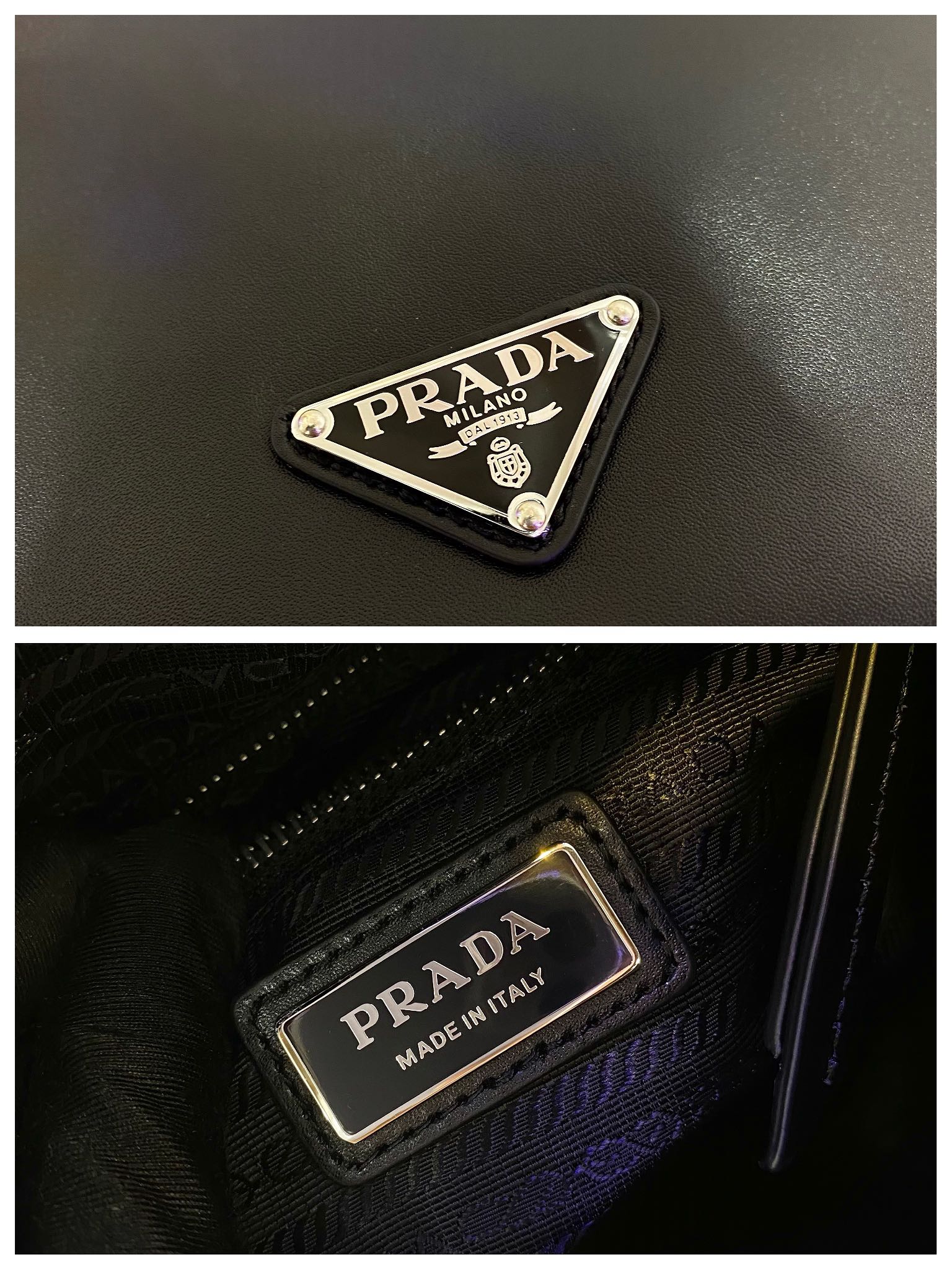 Prada Male Shoulder Bag Cow Leather 10cm