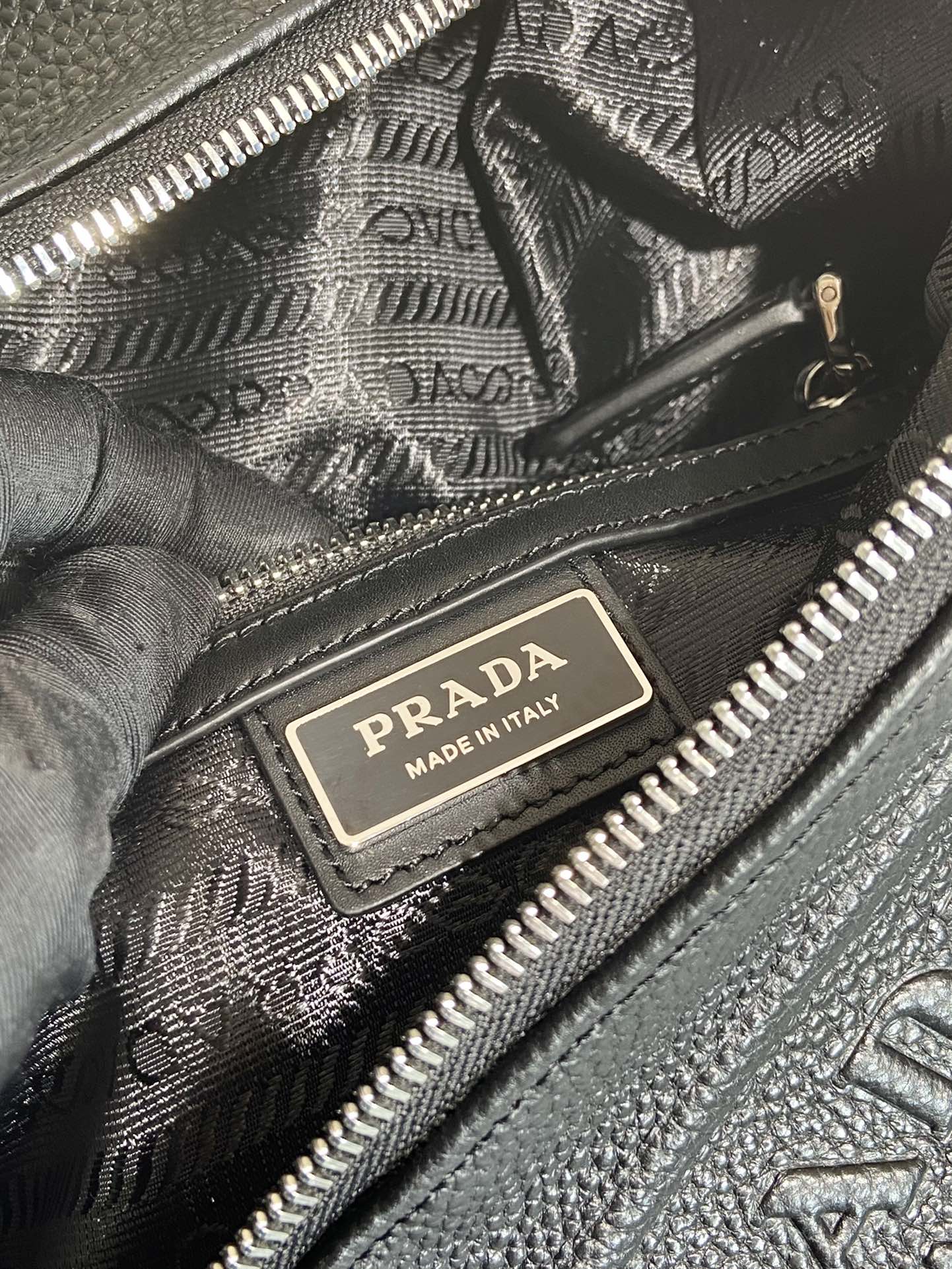 Prada Male Shoulder Bag Cow Leather 10cm