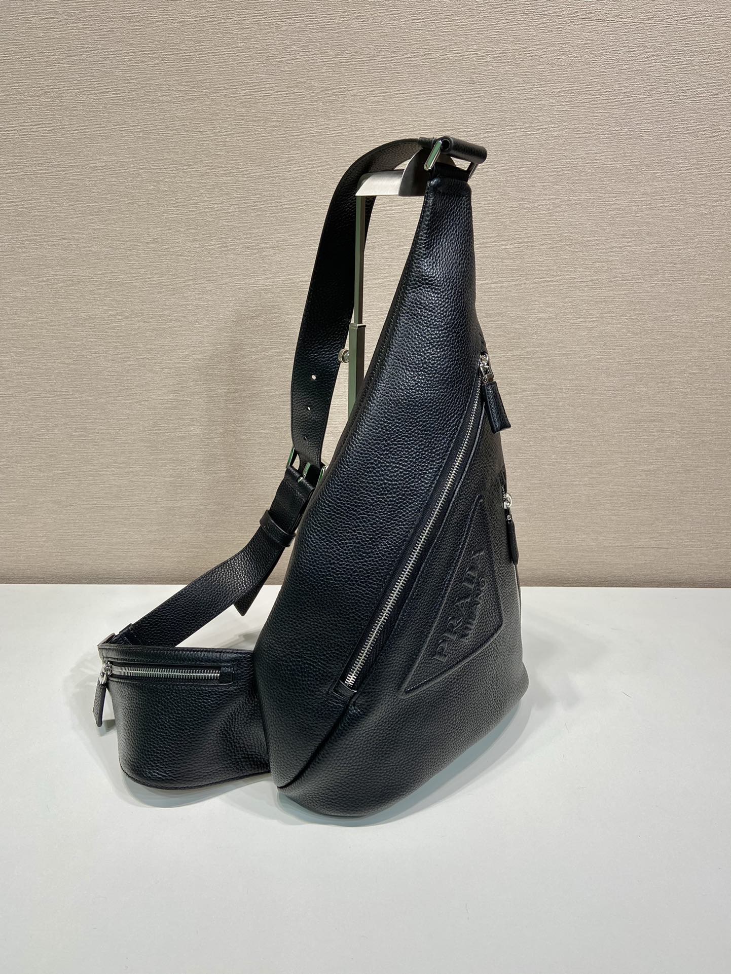 Prada Male Shoulder Bag Cow Leather 10cm