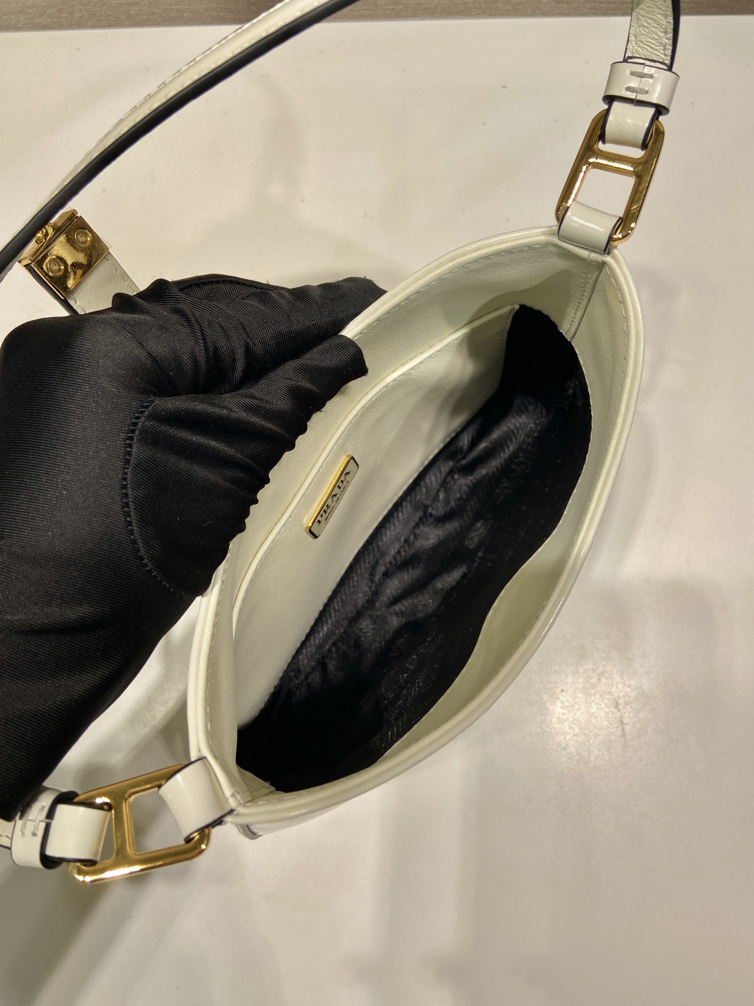 Prada Shoulder Bag Cow Leather M