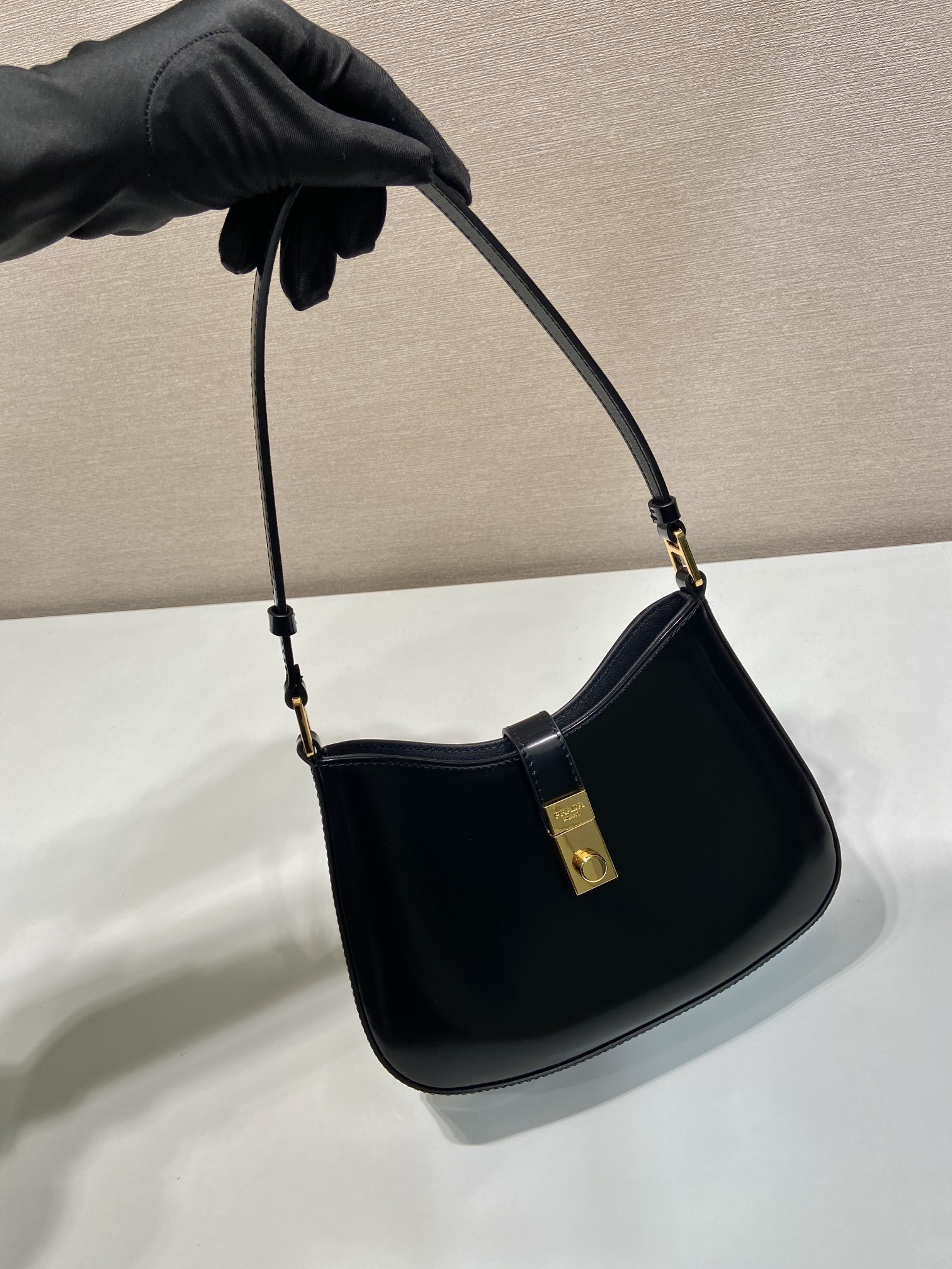 Prada Shoulder Bag Cow Leather M