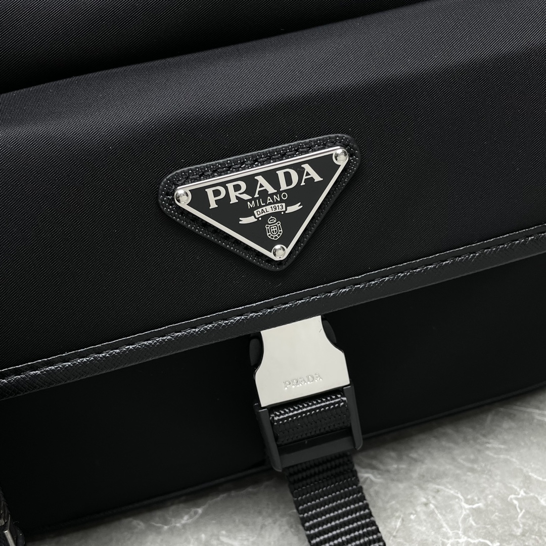 Prada Crossbody Bag Nylon Black M