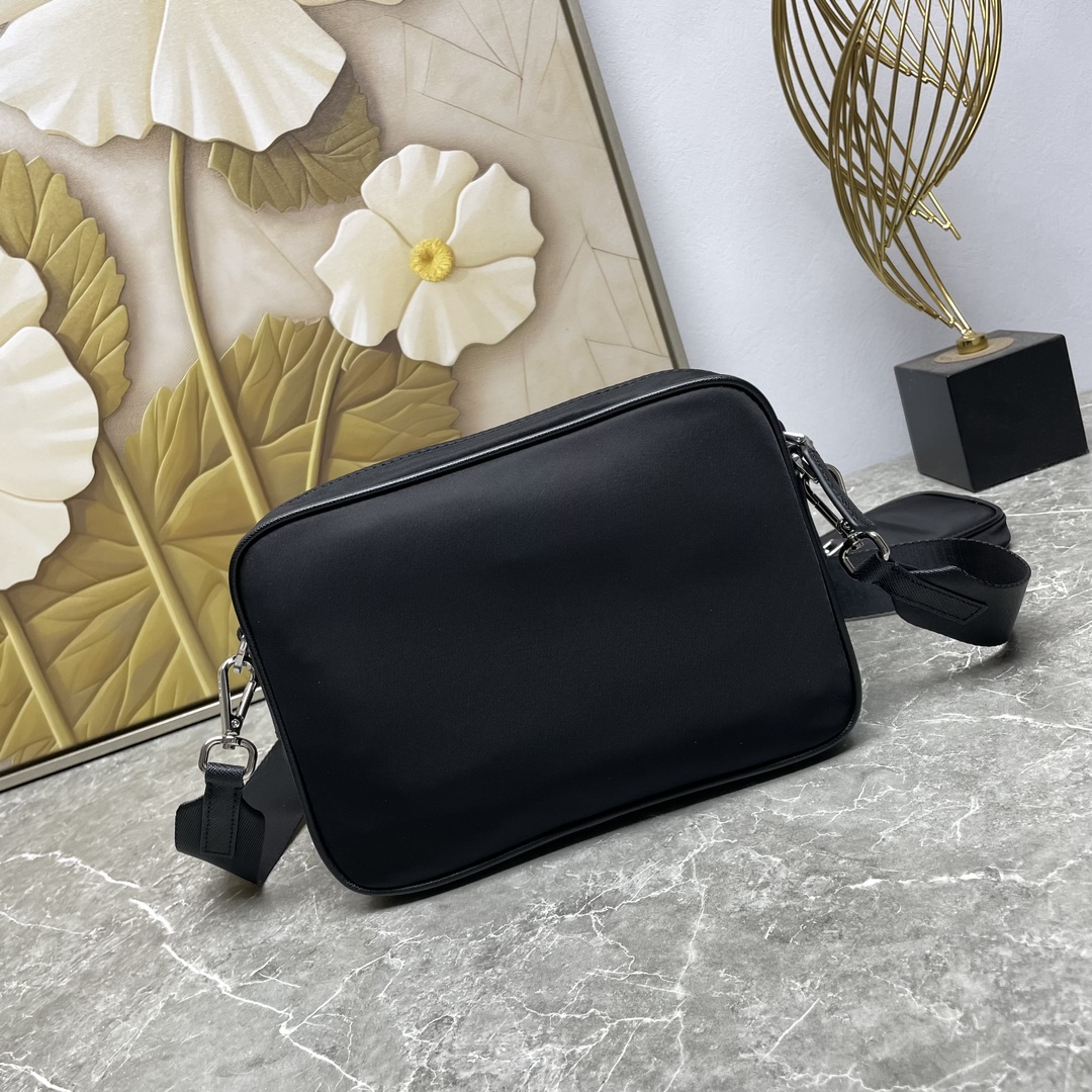 Prada Crossbody Bag Nylon Black M