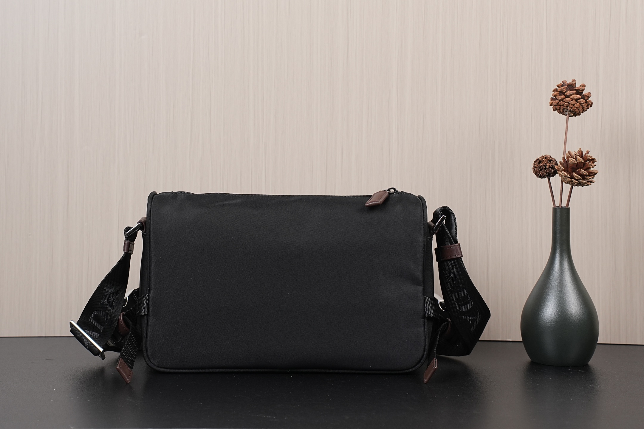 Prada Shoulder Bag Nylon Black 10cm-l