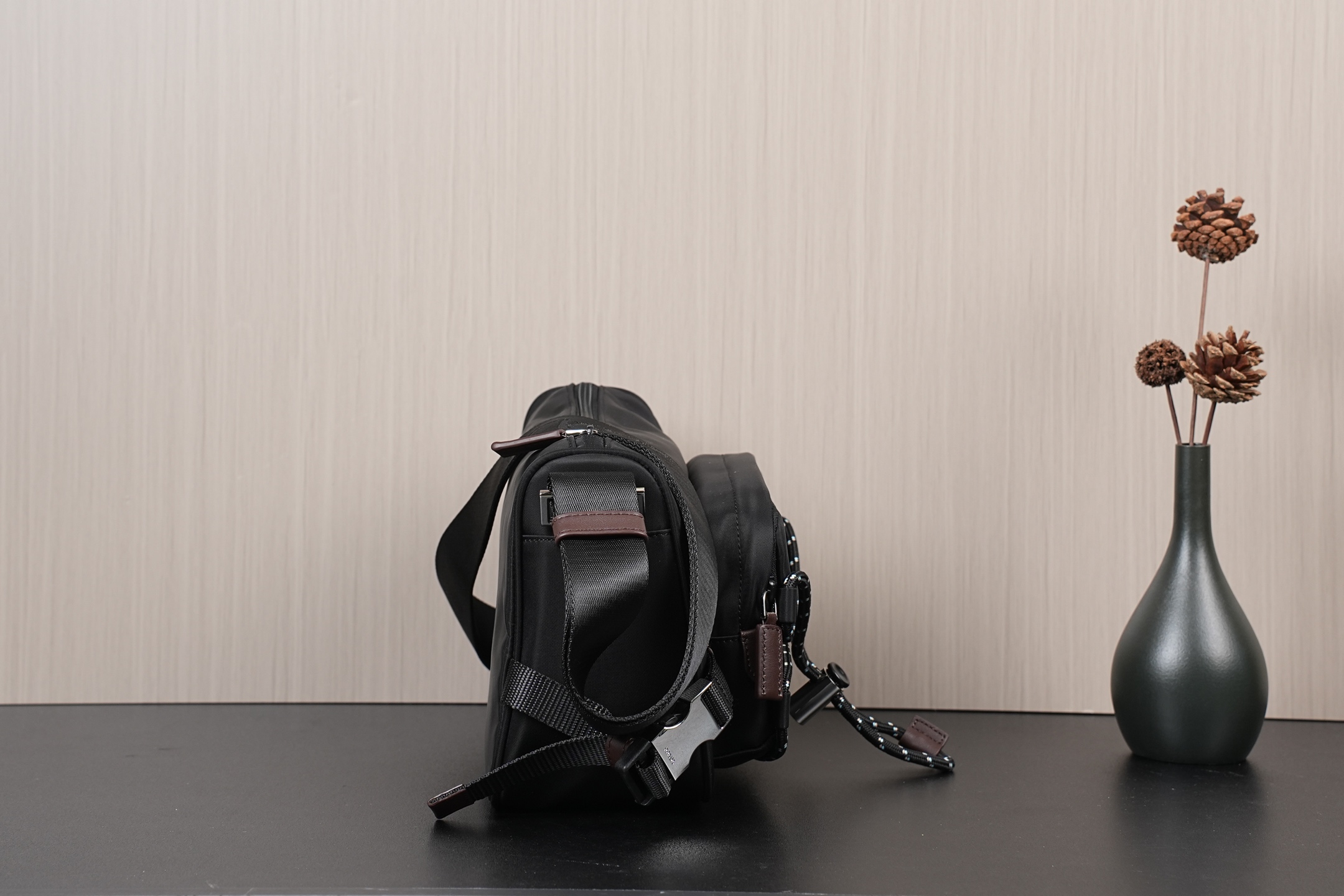 Prada Shoulder Bag Nylon Black 10cm-l