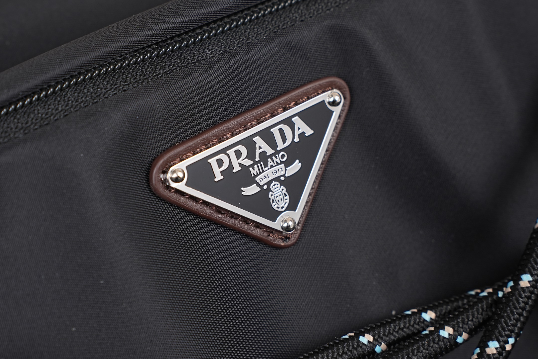 Prada Shoulder Bag Nylon Black 10cm-l