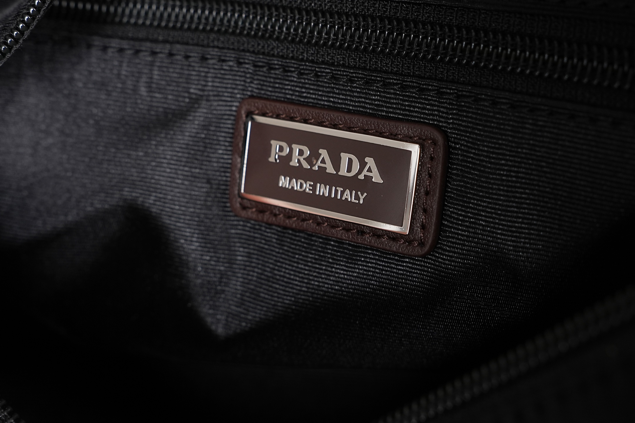 Prada Shoulder Bag Nylon Black 10cm-l