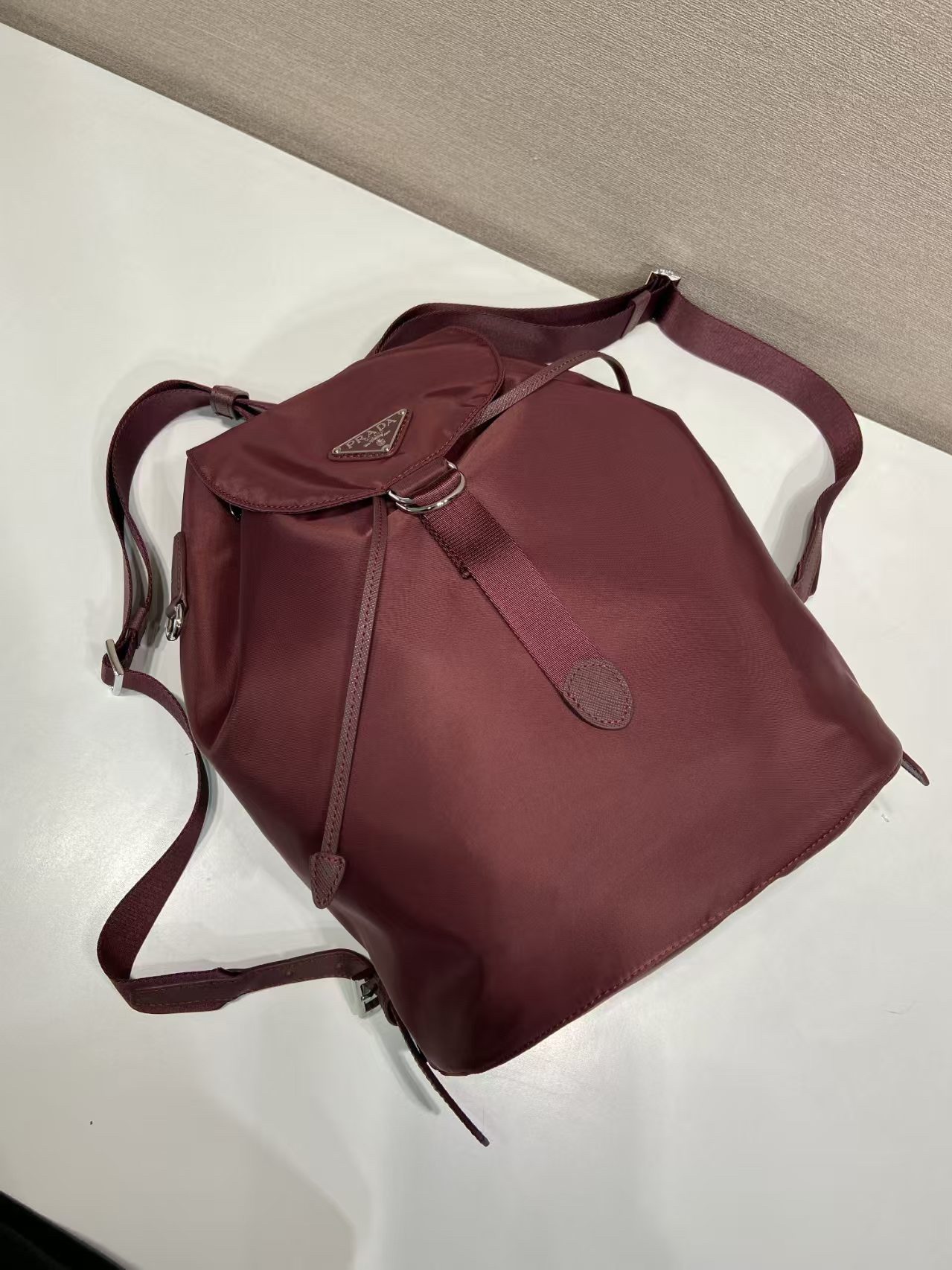 Prada Shoulder Bag Cow Leather 15cm
