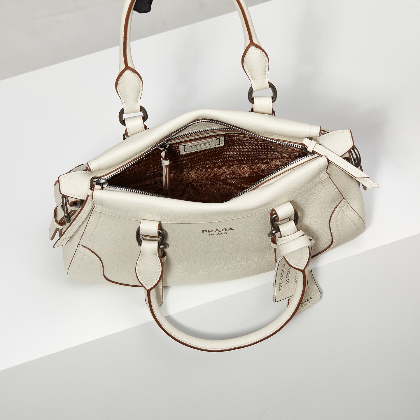 Prada Tote Bag White 11cm-s