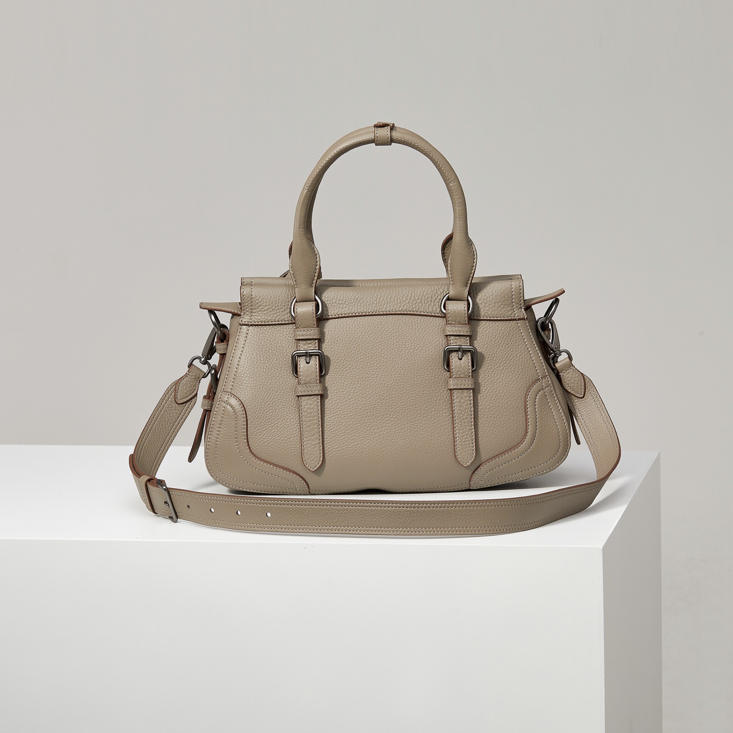 Prada Tote Bag Gray 11cm-s