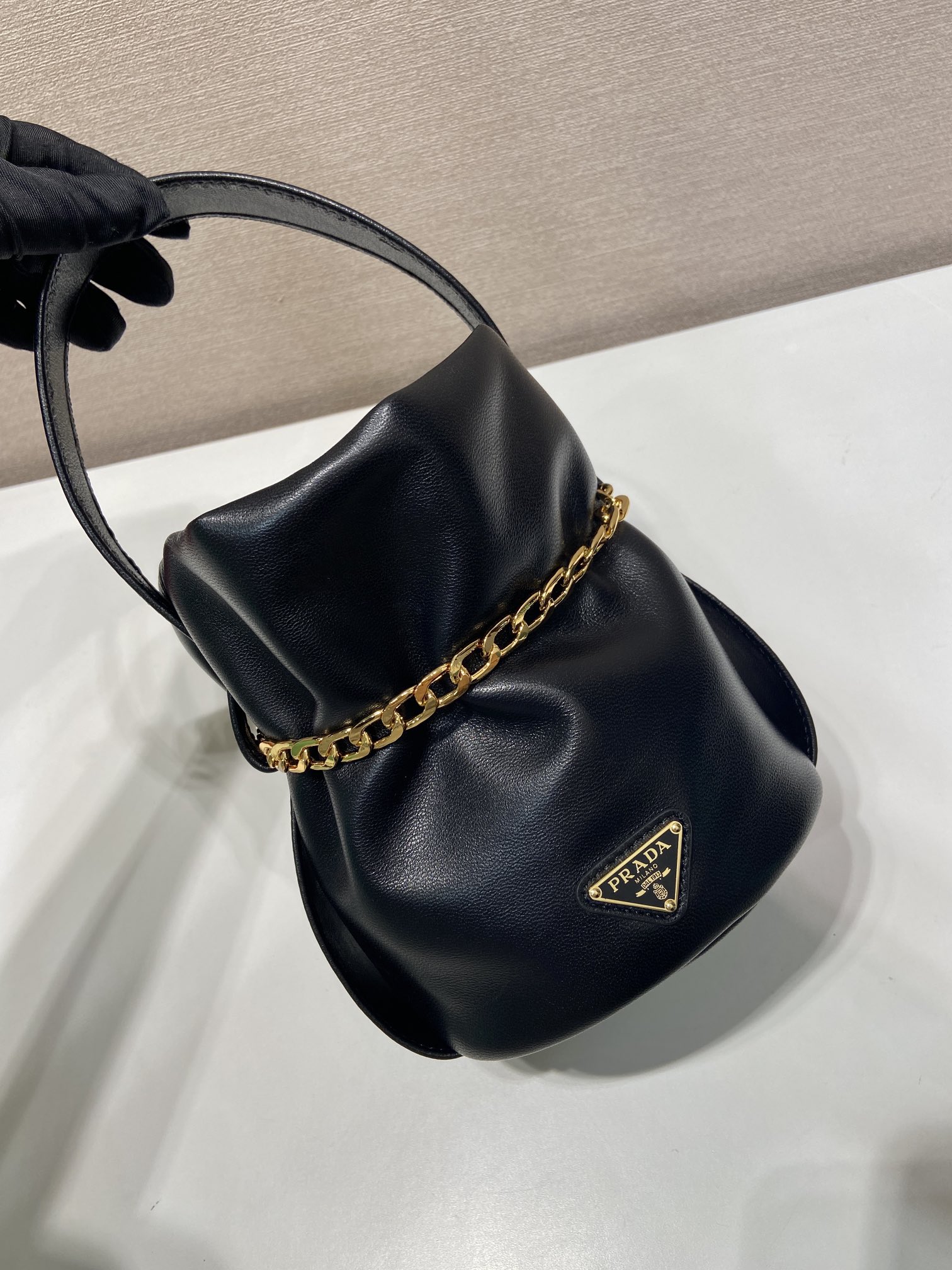 Prada Basic Bag Sheepskin 15cm