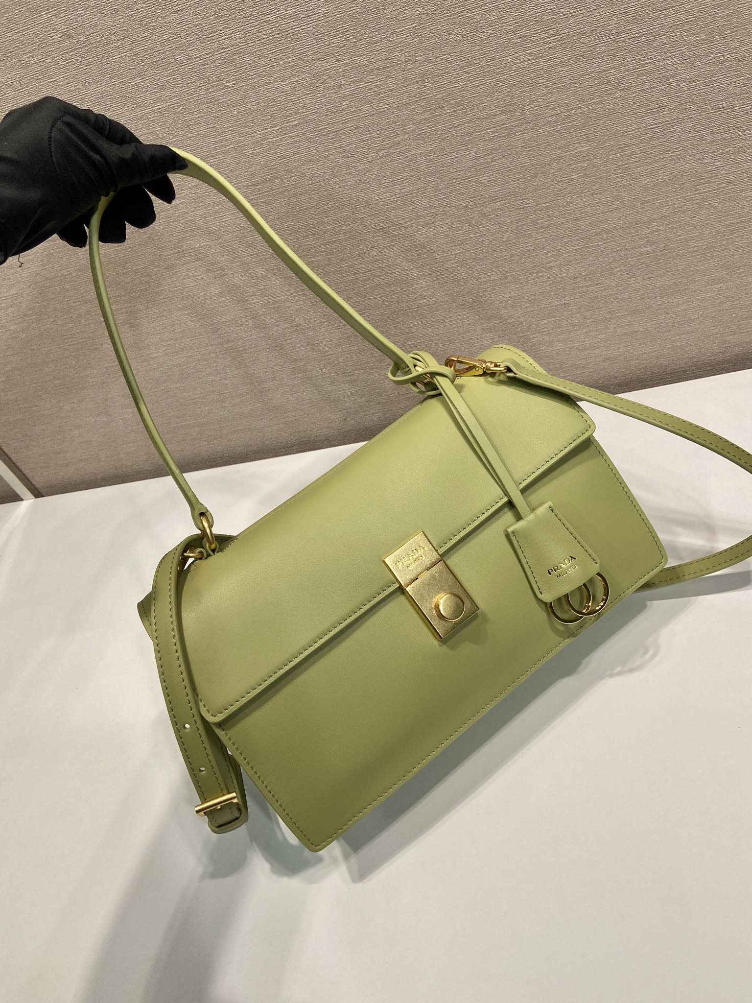 Prada Basic Bag Cow Leather 10cm-s