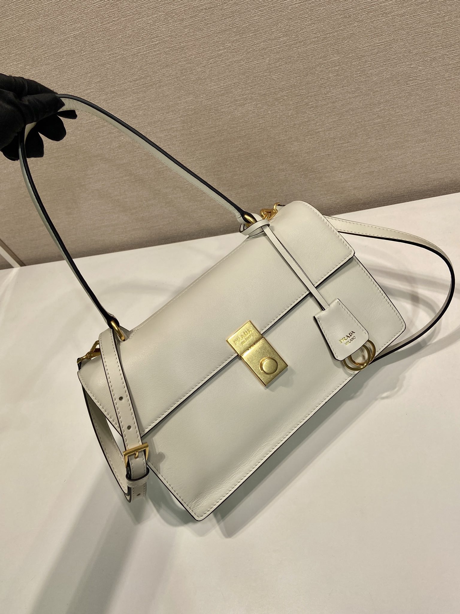 Prada Basic Bag Cow Leather 10cm-s