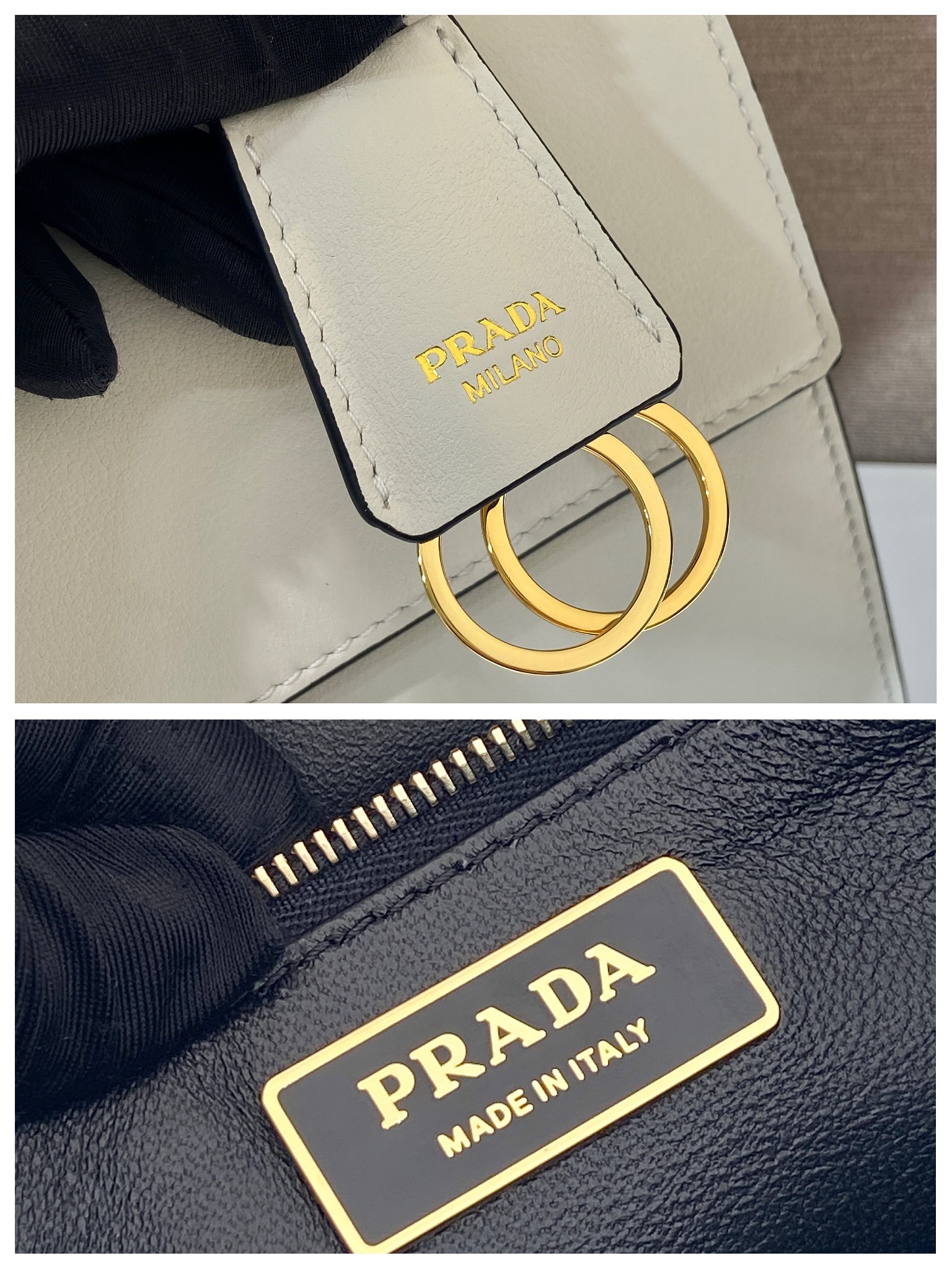 Prada Basic Bag Cow Leather 10cm-s