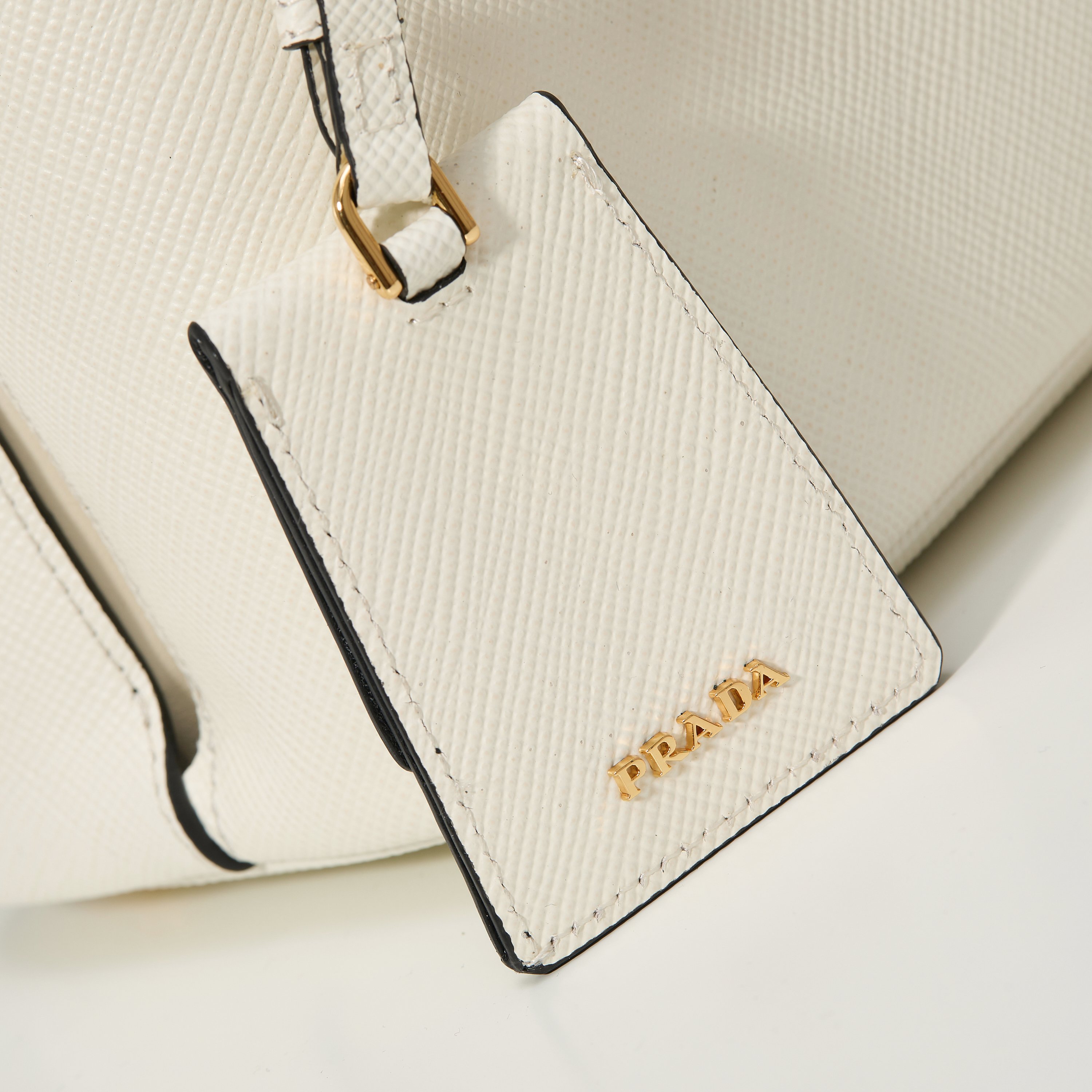 Prada Basic Bag Sheepskin White