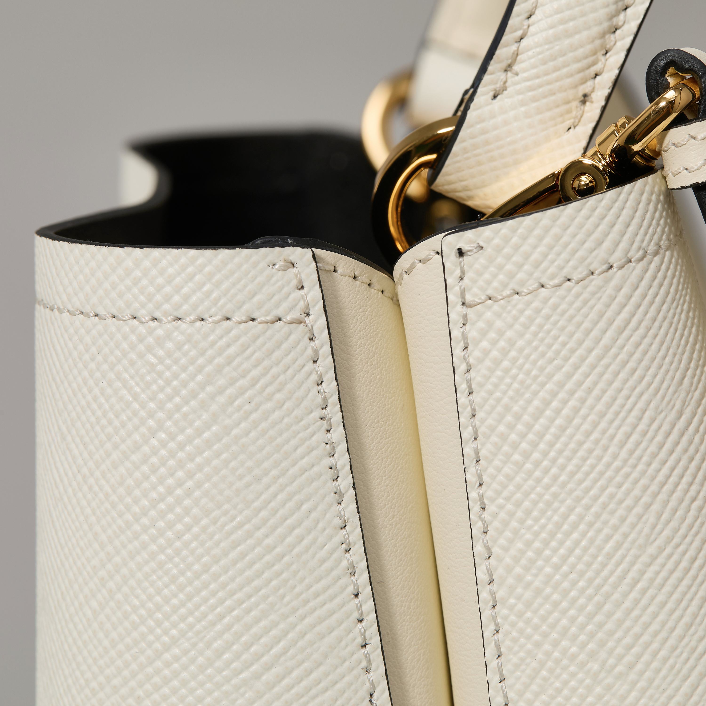 Prada Basic Bag Sheepskin White